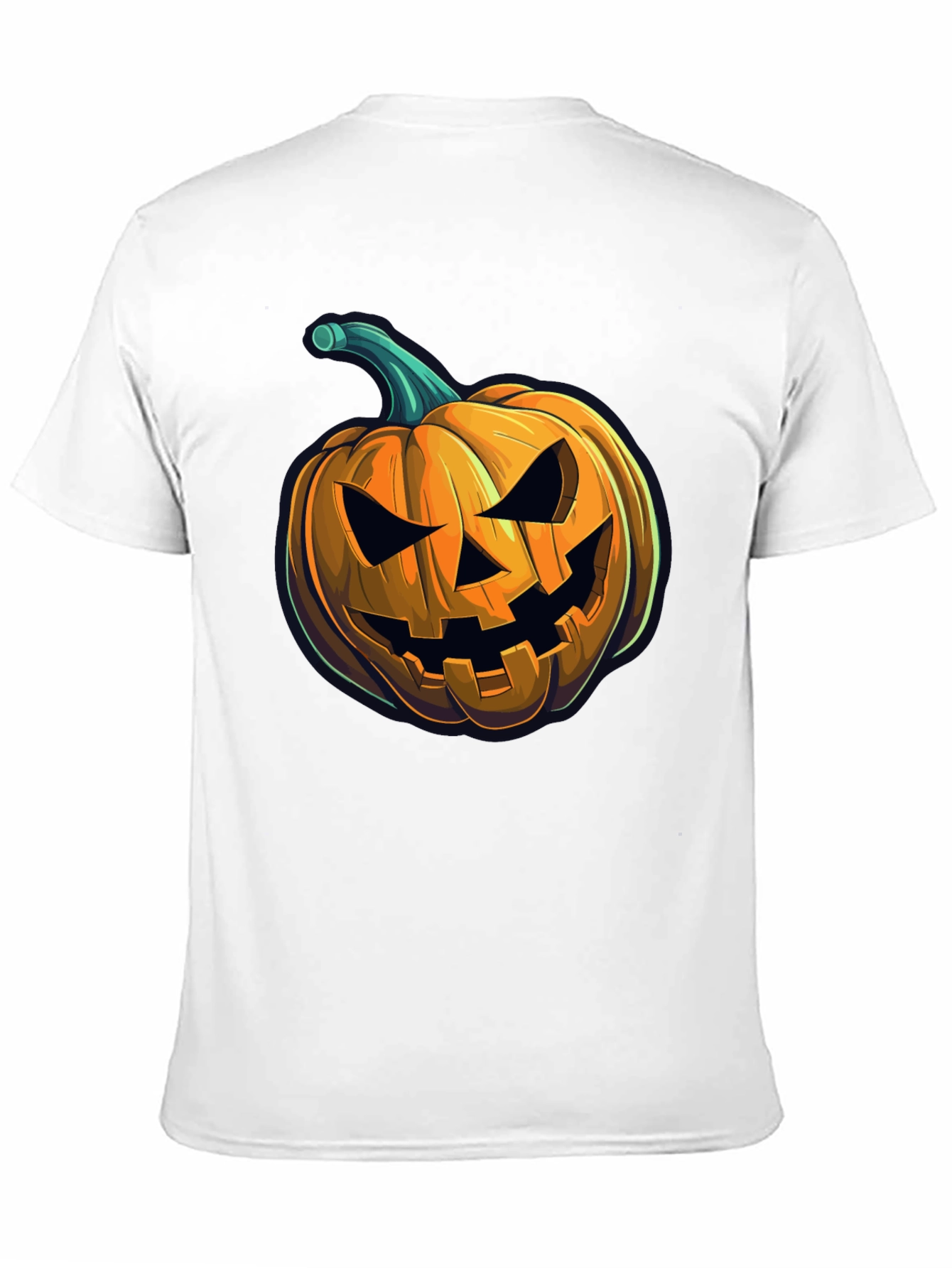 Spooky Pumpkin Graphic Tee - Halloween Style