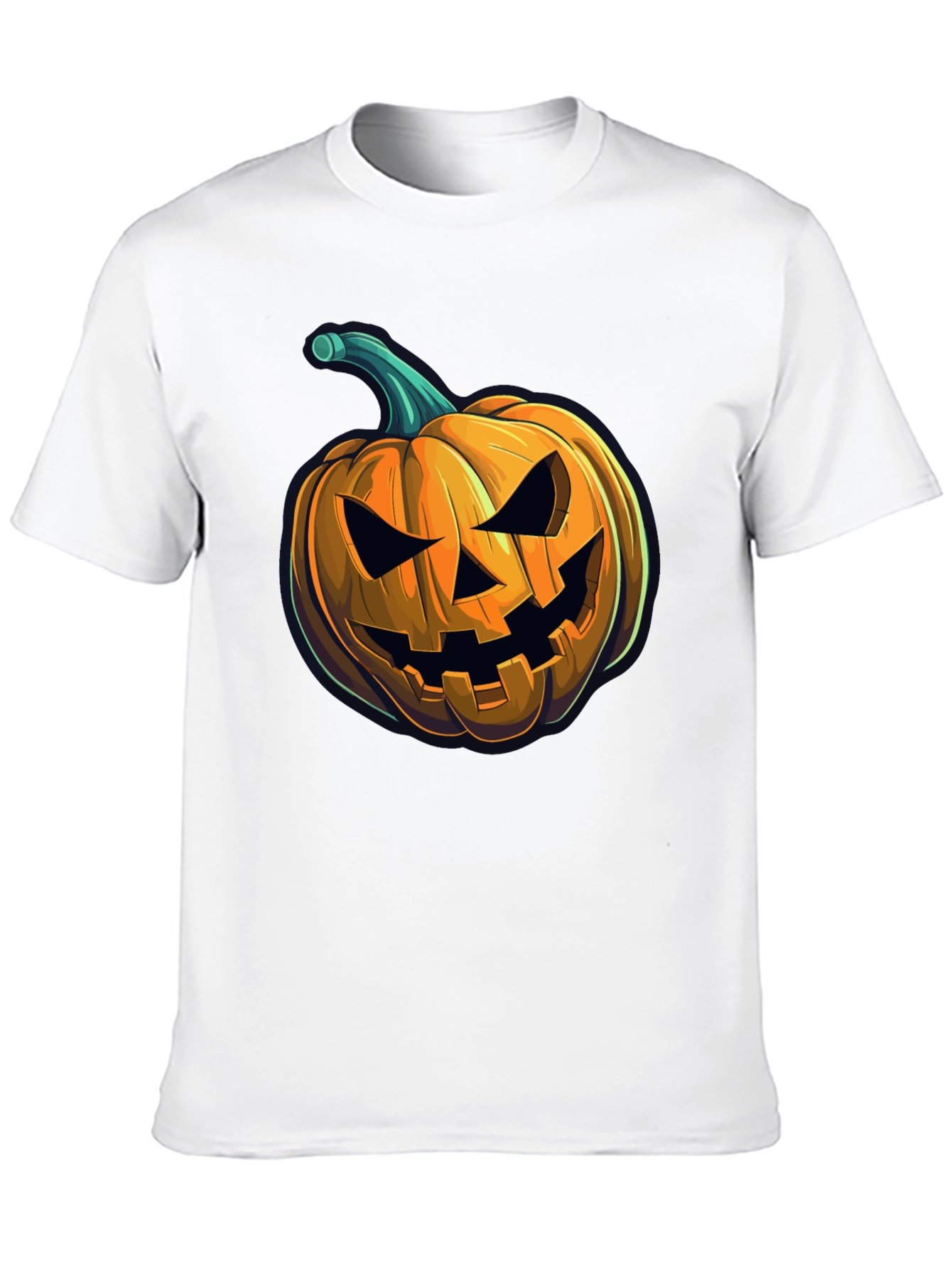 Spooky Pumpkin Graphic Tee - Halloween Style