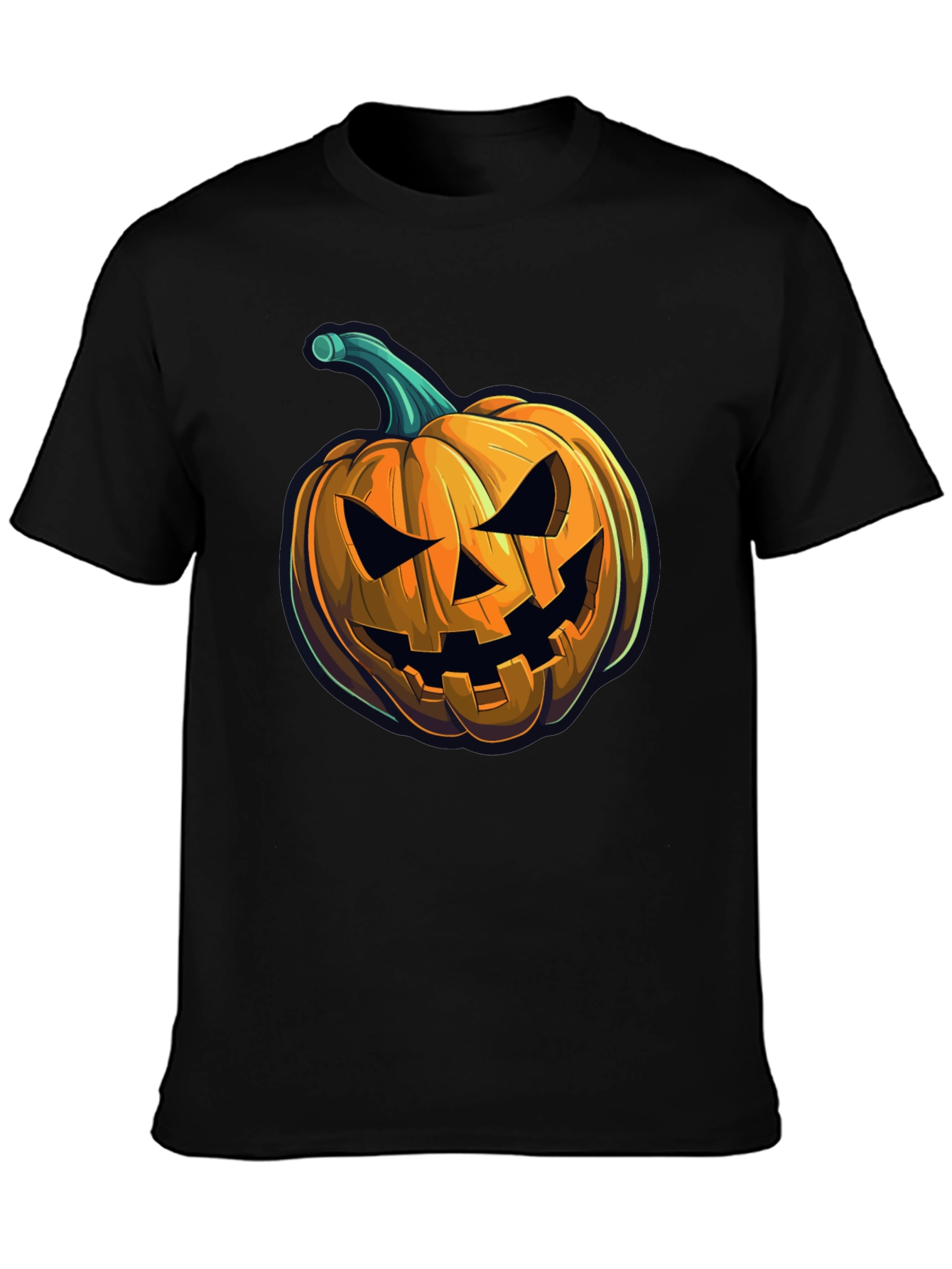 Spooky Pumpkin Graphic Tee - Halloween Style