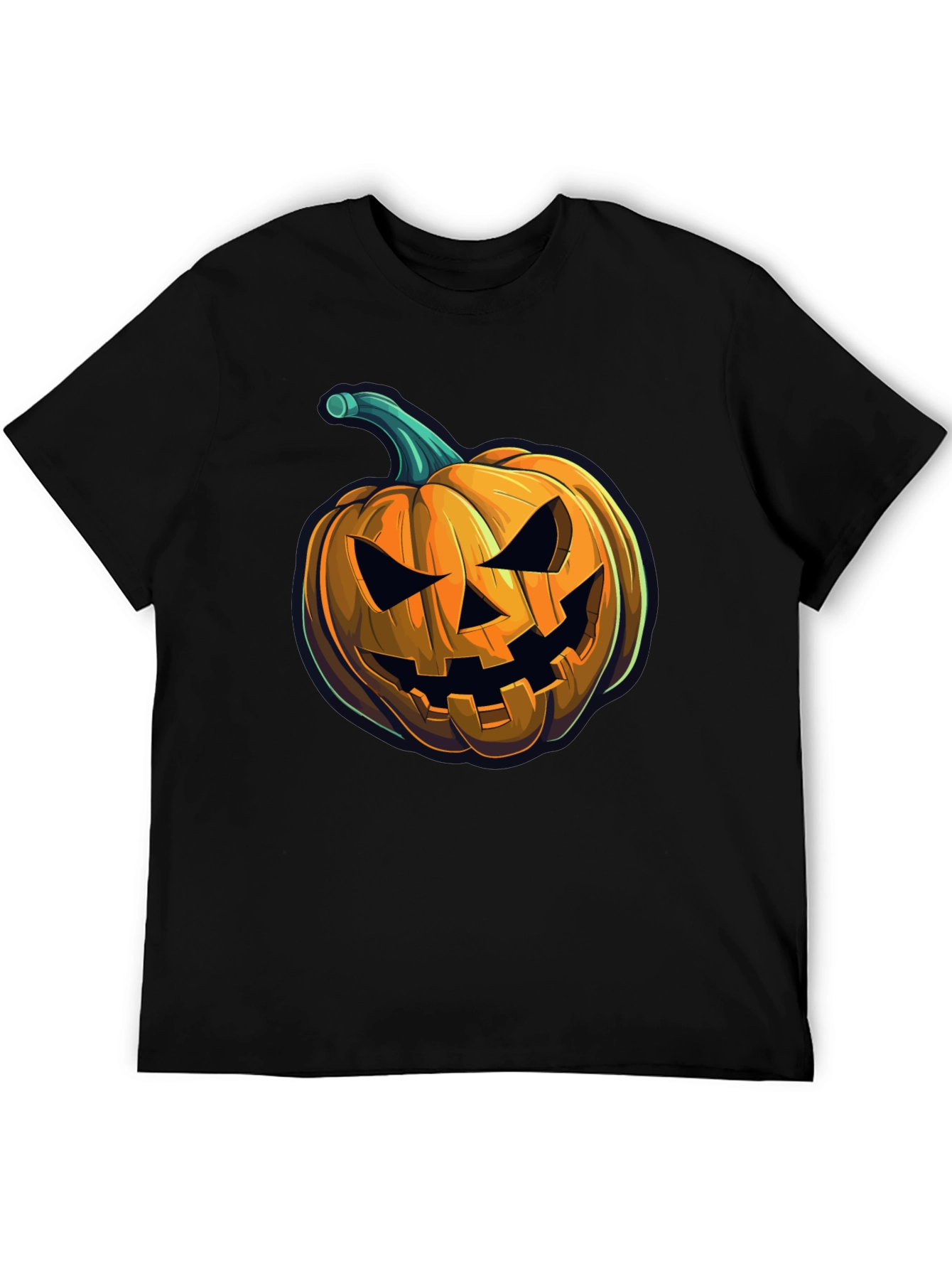 Spooky Pumpkin Graphic Tee - Halloween Style