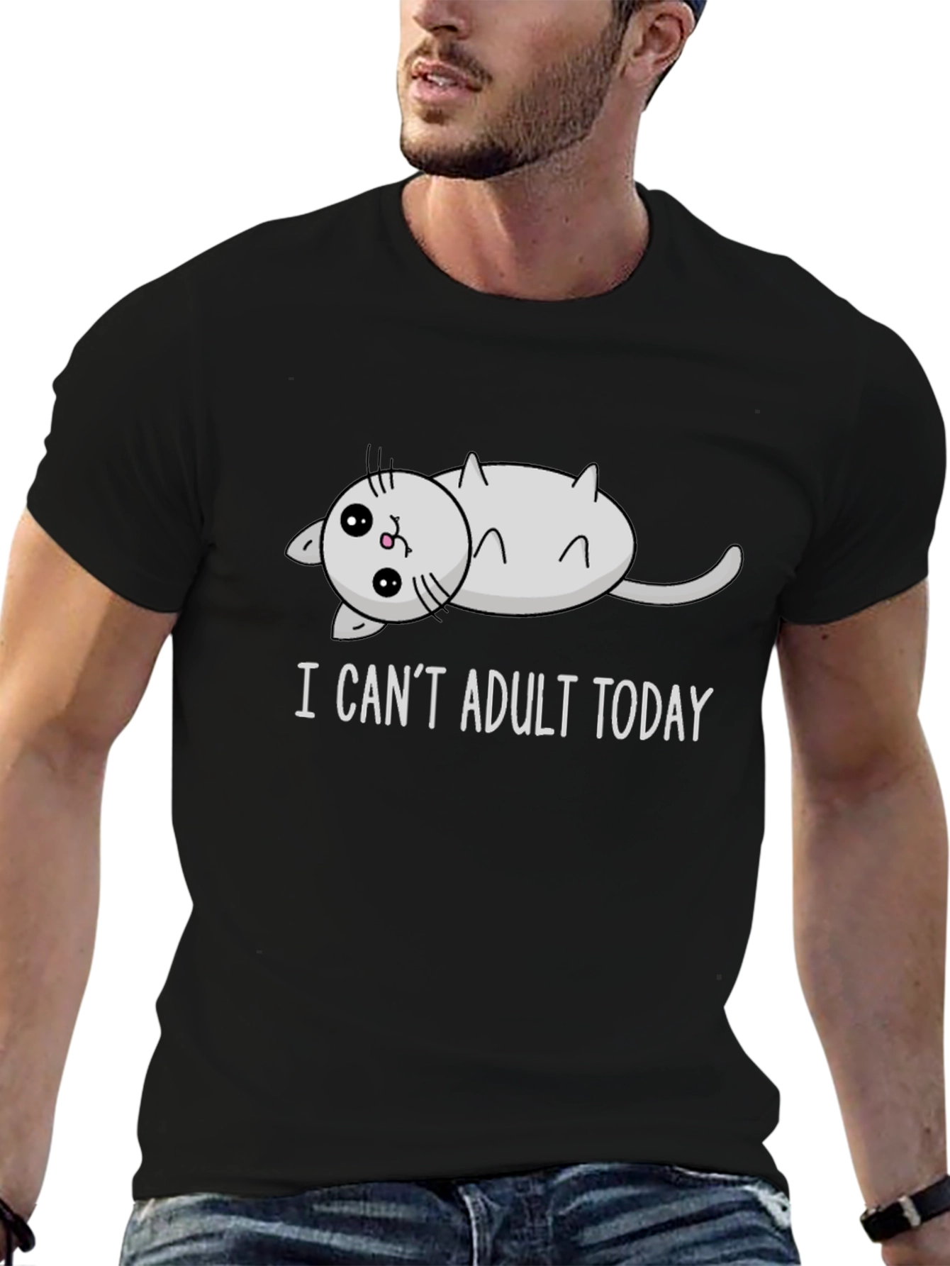 I Cant Adult Today Cat T-Shirt