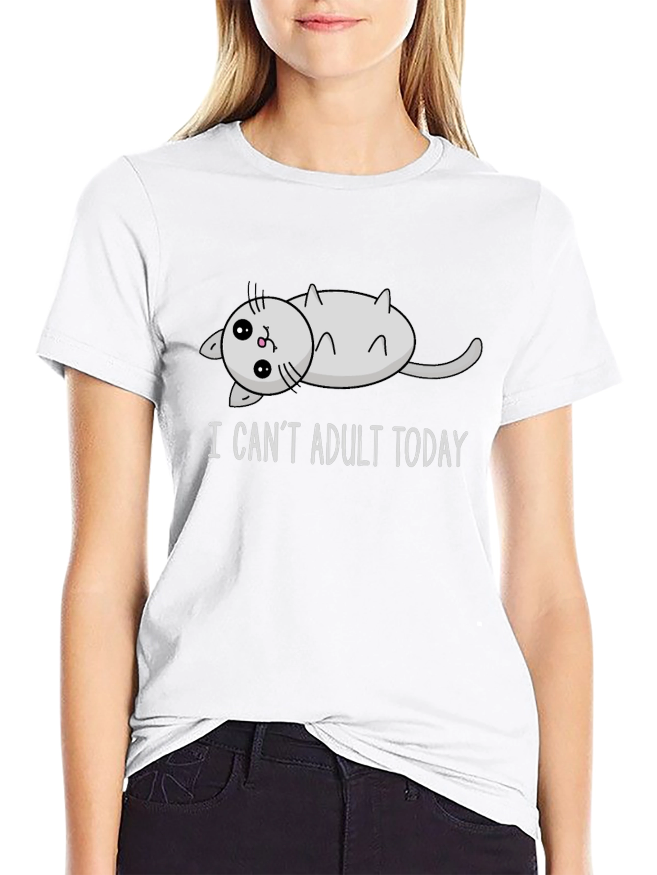 I Cant Adult Today Cat T-Shirt