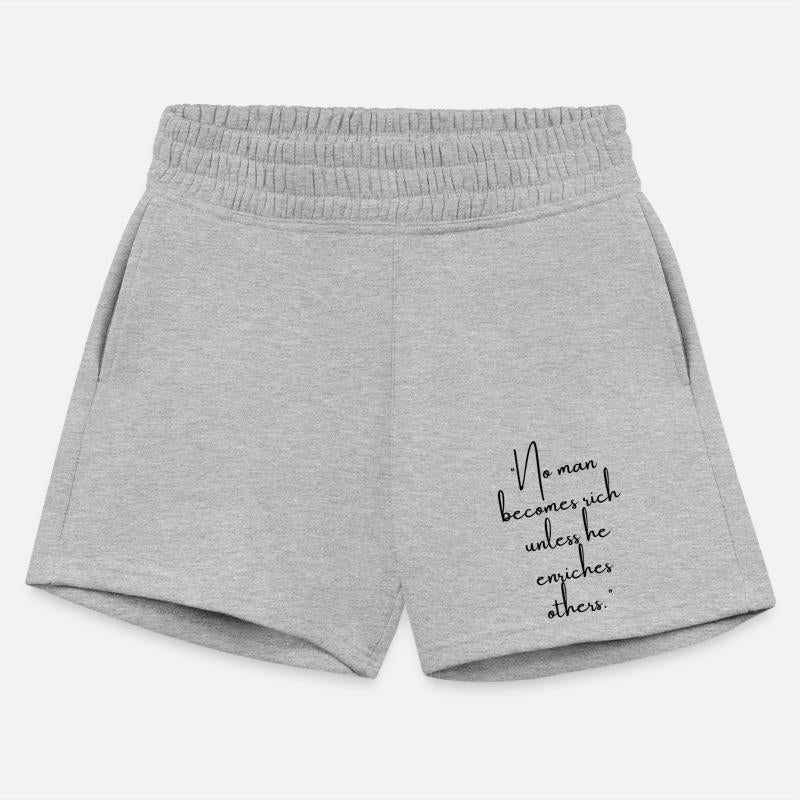 No man becomes rich unless he enriches others