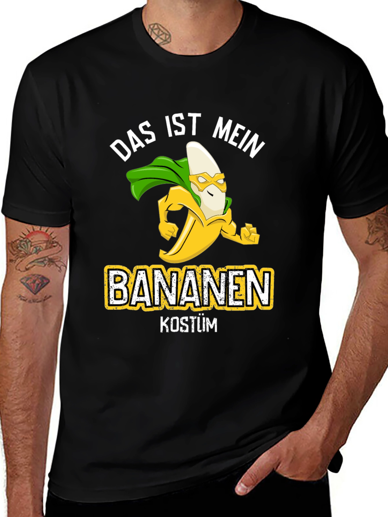 Banana Costume T-Shirt - Funny Super Hero Tee