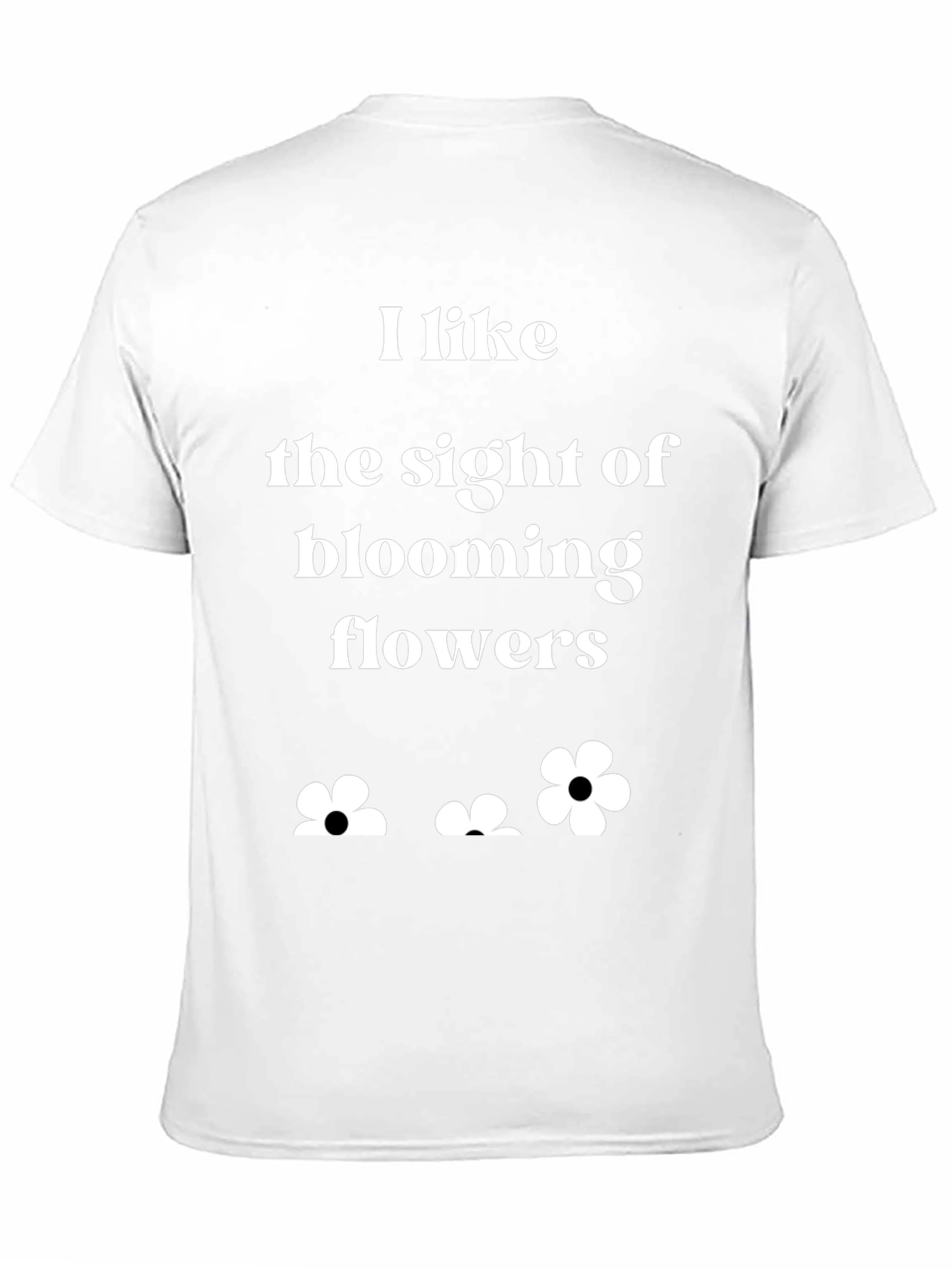 Blooming Flowers Graphic T-Shirt - Black