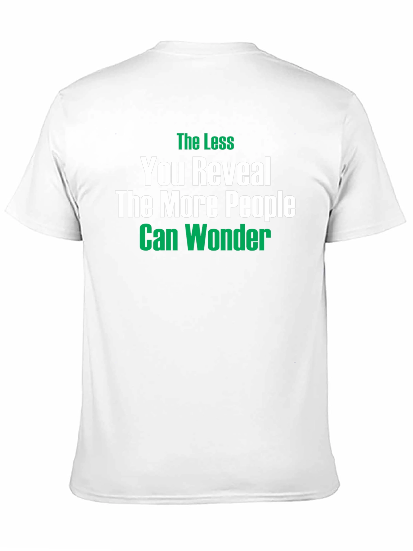 The Less You Reveal T-Shirt - Mystery & Intrigue
