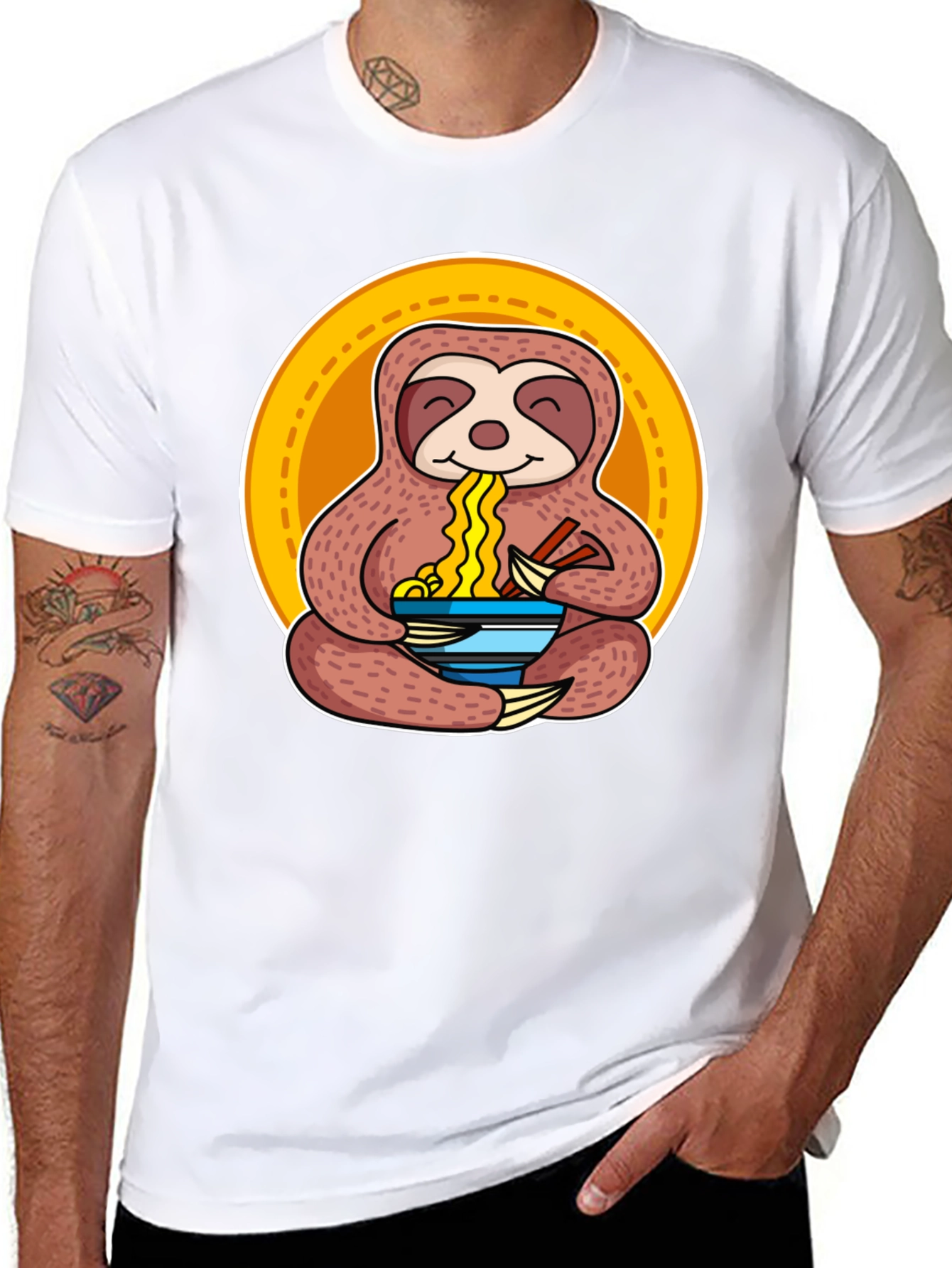 Sloth Ramen T-Shirt - Relaxed Fit