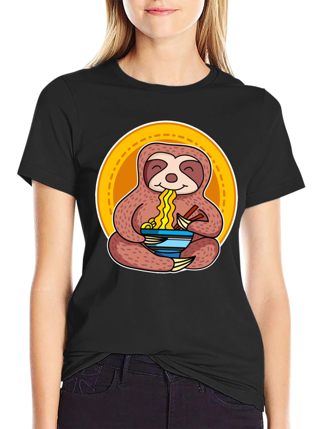 Sloth Ramen T-Shirt - Relaxed Fit