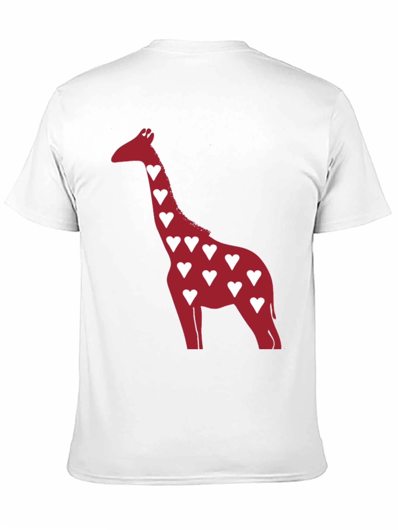 Heart Giraffe Graphic Tee - Stylish Casual Wear