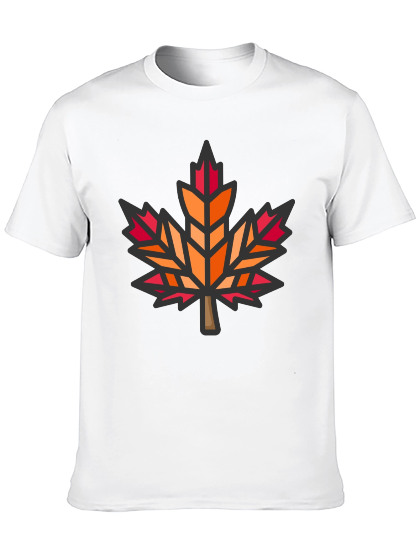 Maple Leaf Graphic Black T-Shirt