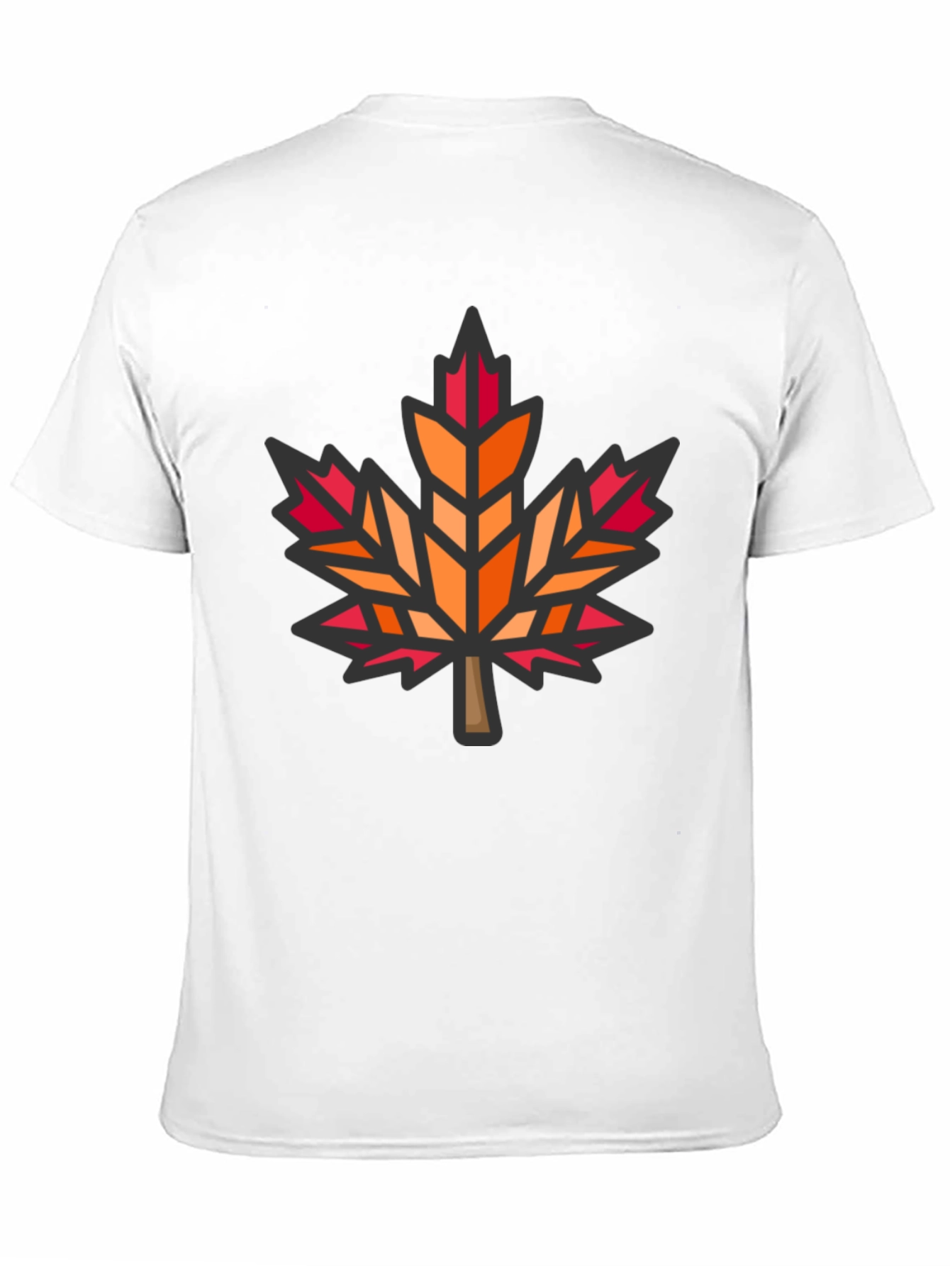 Maple Leaf Graphic Black T-Shirt