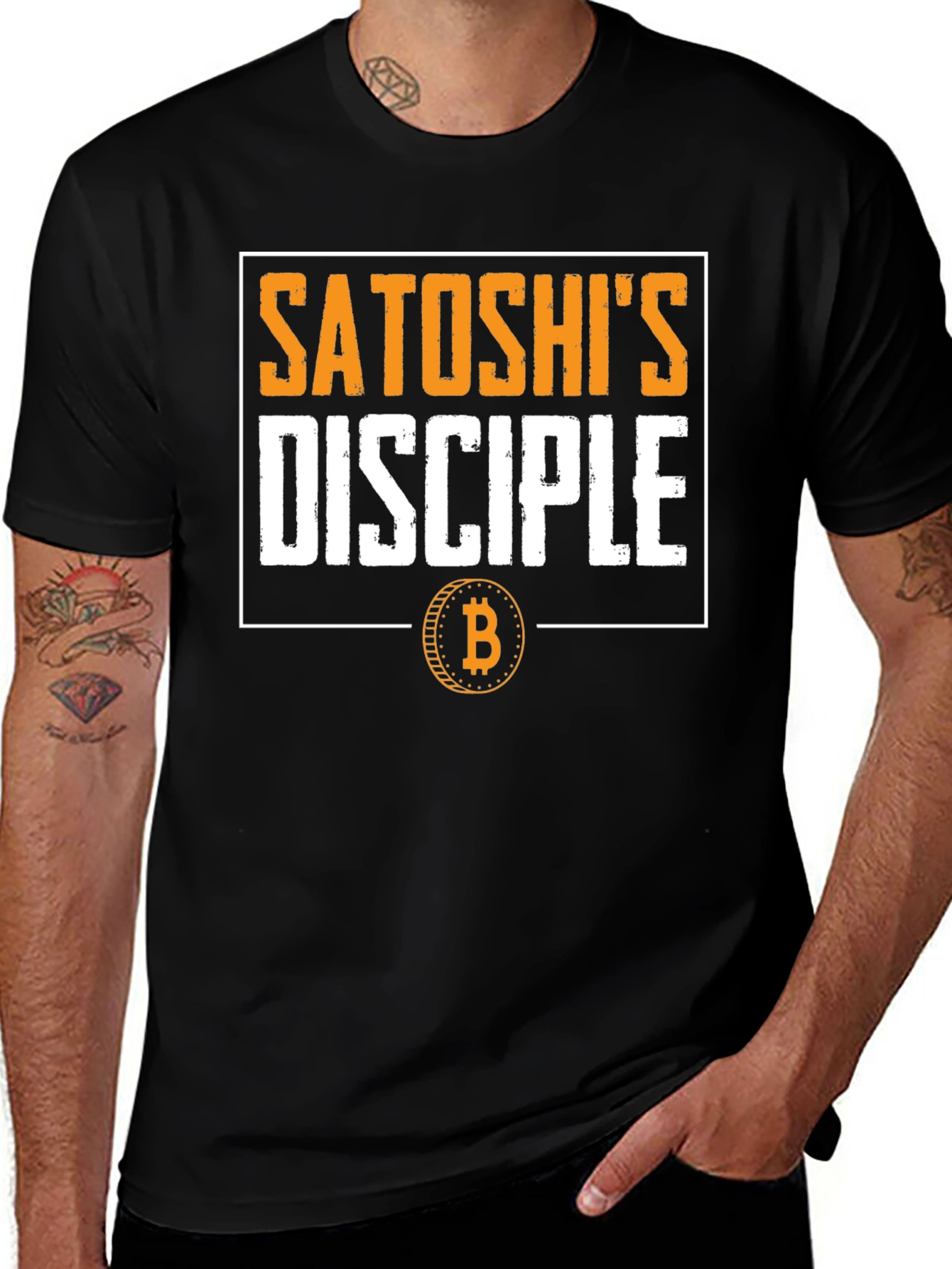 Satoshis Disciple Bitcoin T-Shirt Crypto Fan Tee