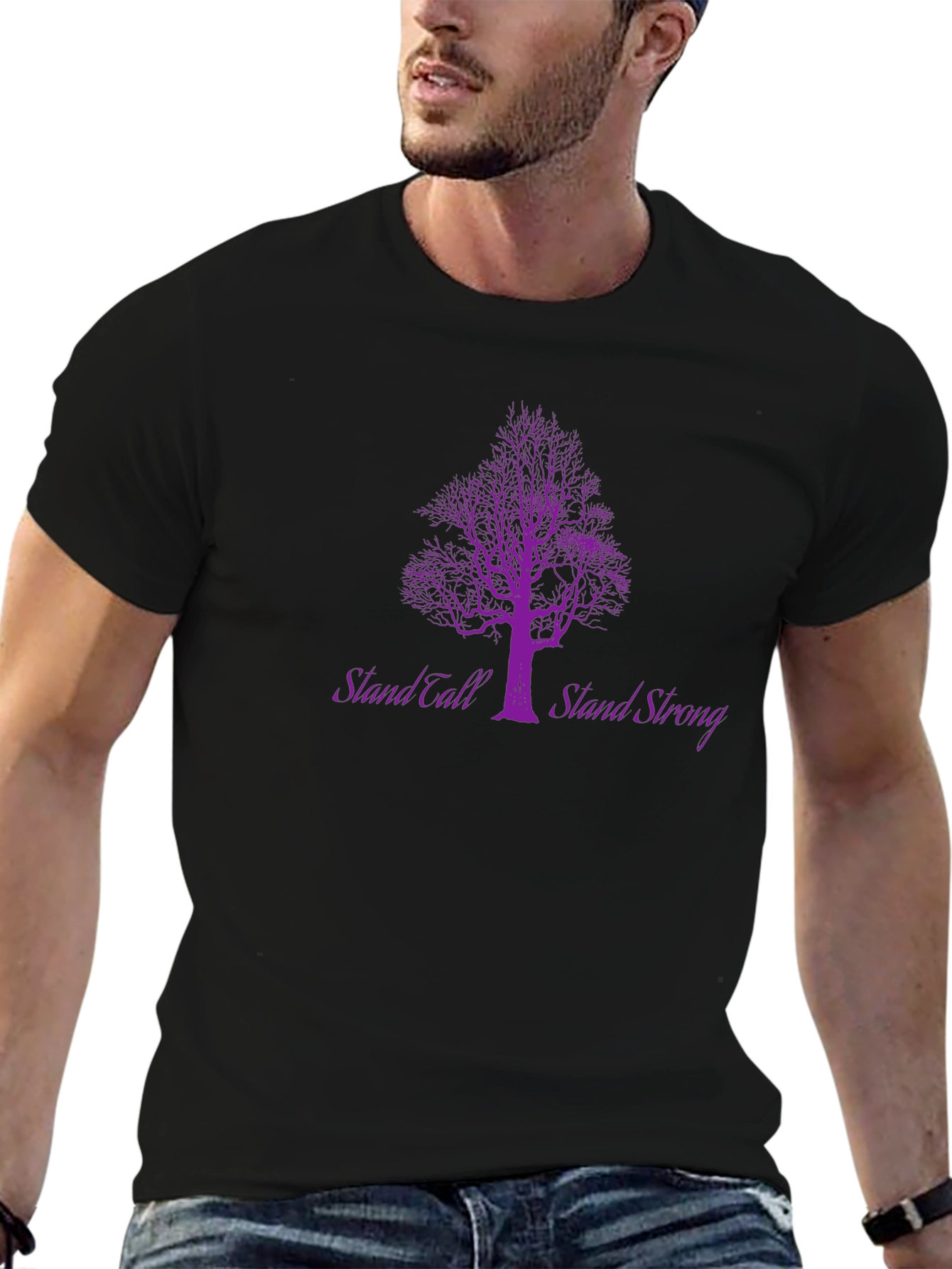 Stand Tall Stand Strong Tree Graphic T-Shirt