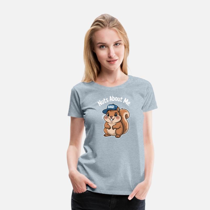 Nuts About Dad Squirrel Humor Design
