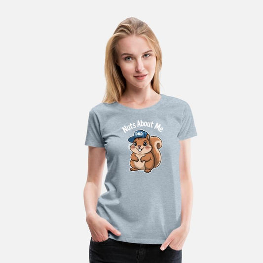 Nuts About Dad Squirrel Humor Design