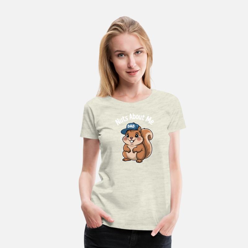 Nuts About Dad Squirrel Humor Design