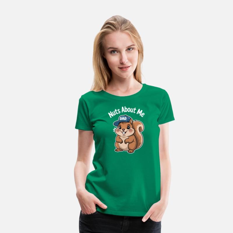 Nuts About Dad Squirrel Humor Design