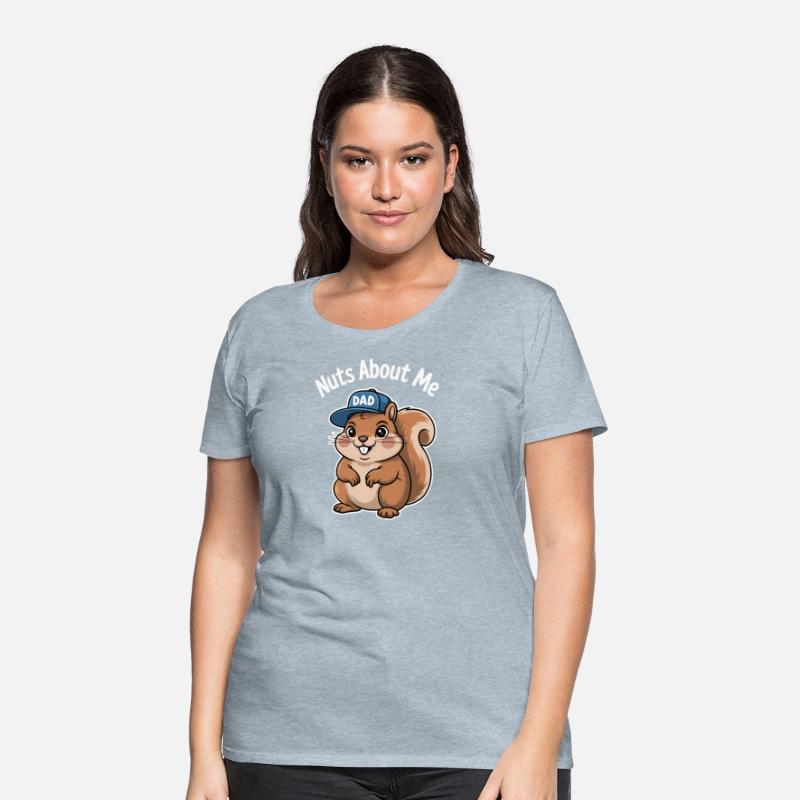 Nuts About Dad Squirrel Humor Design