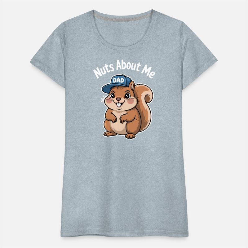Nuts About Dad Squirrel Humor Design