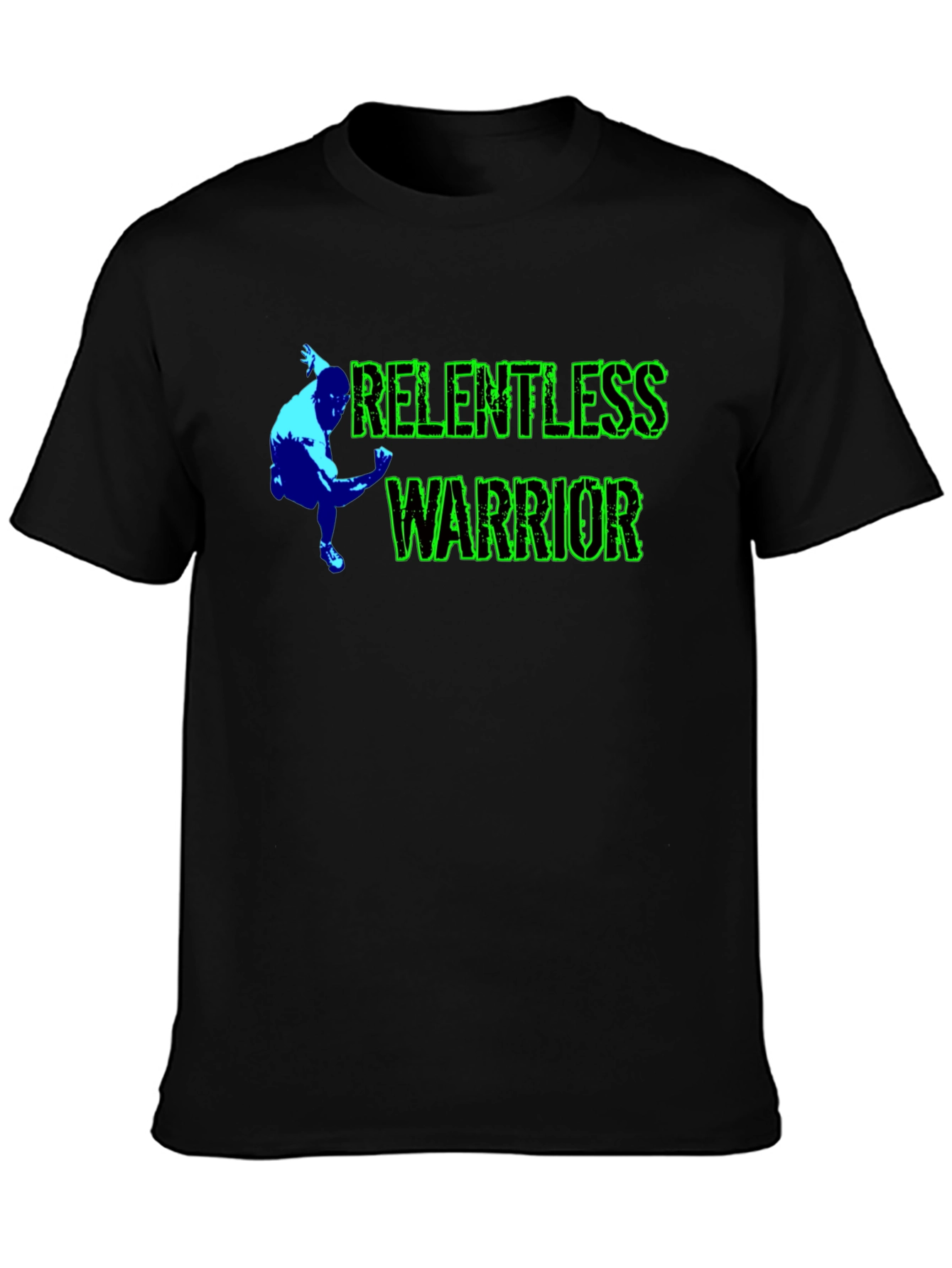 Relentless Warrior Black Graphic Tee