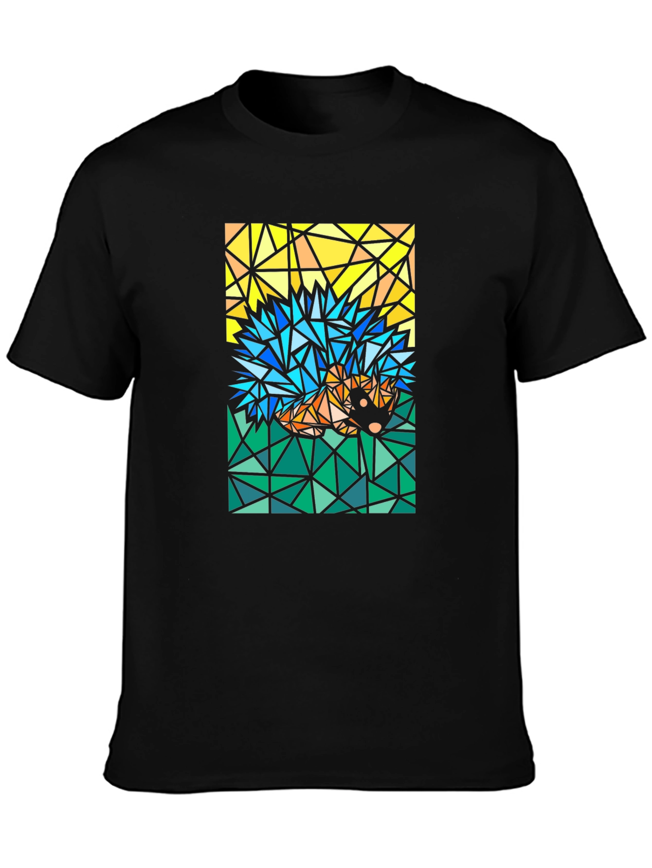 Abstract Hedgehog T-Shirt - Geometric Style