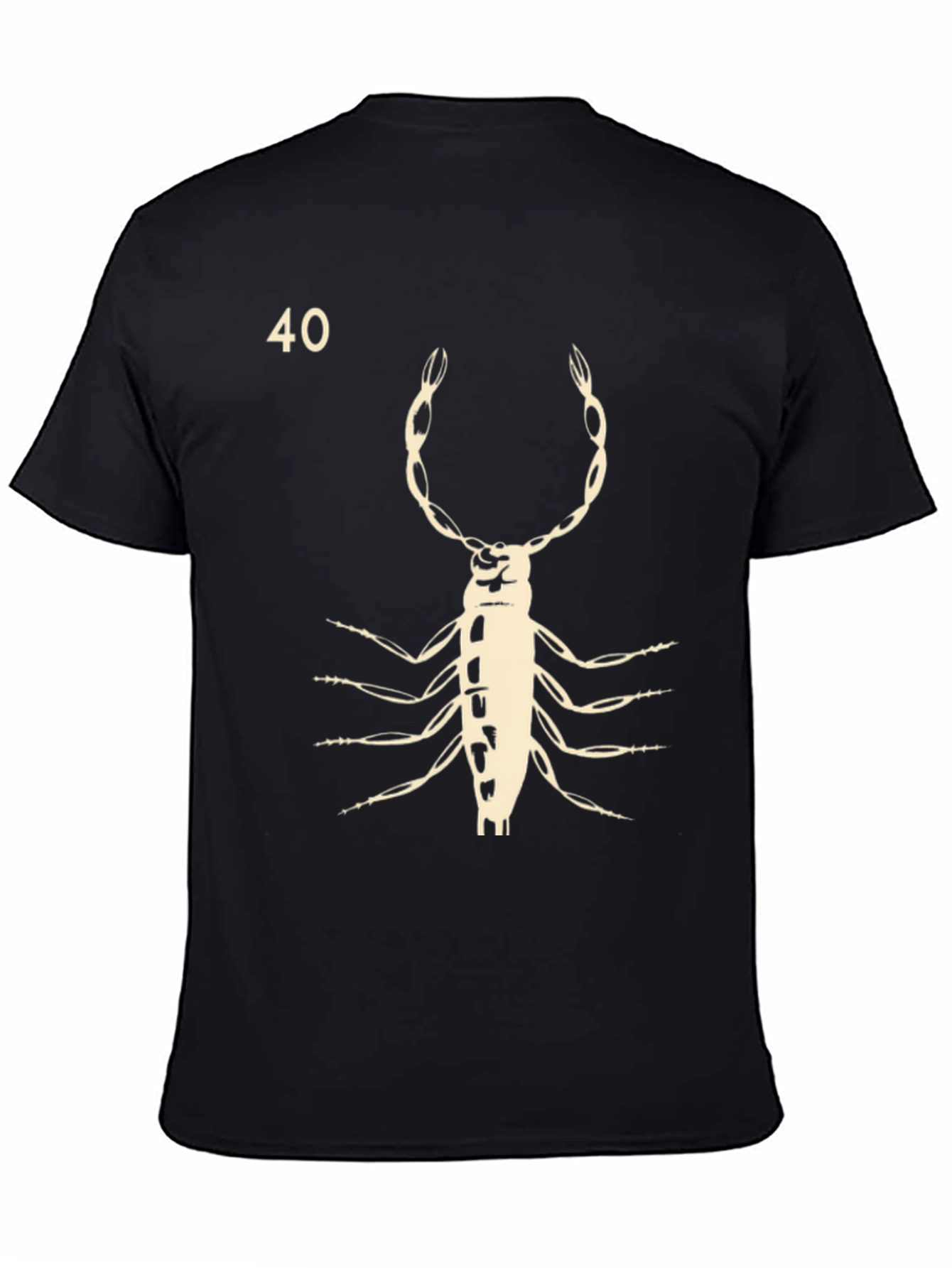Insect Graphic T-Shirt - Black Cotton Tee
