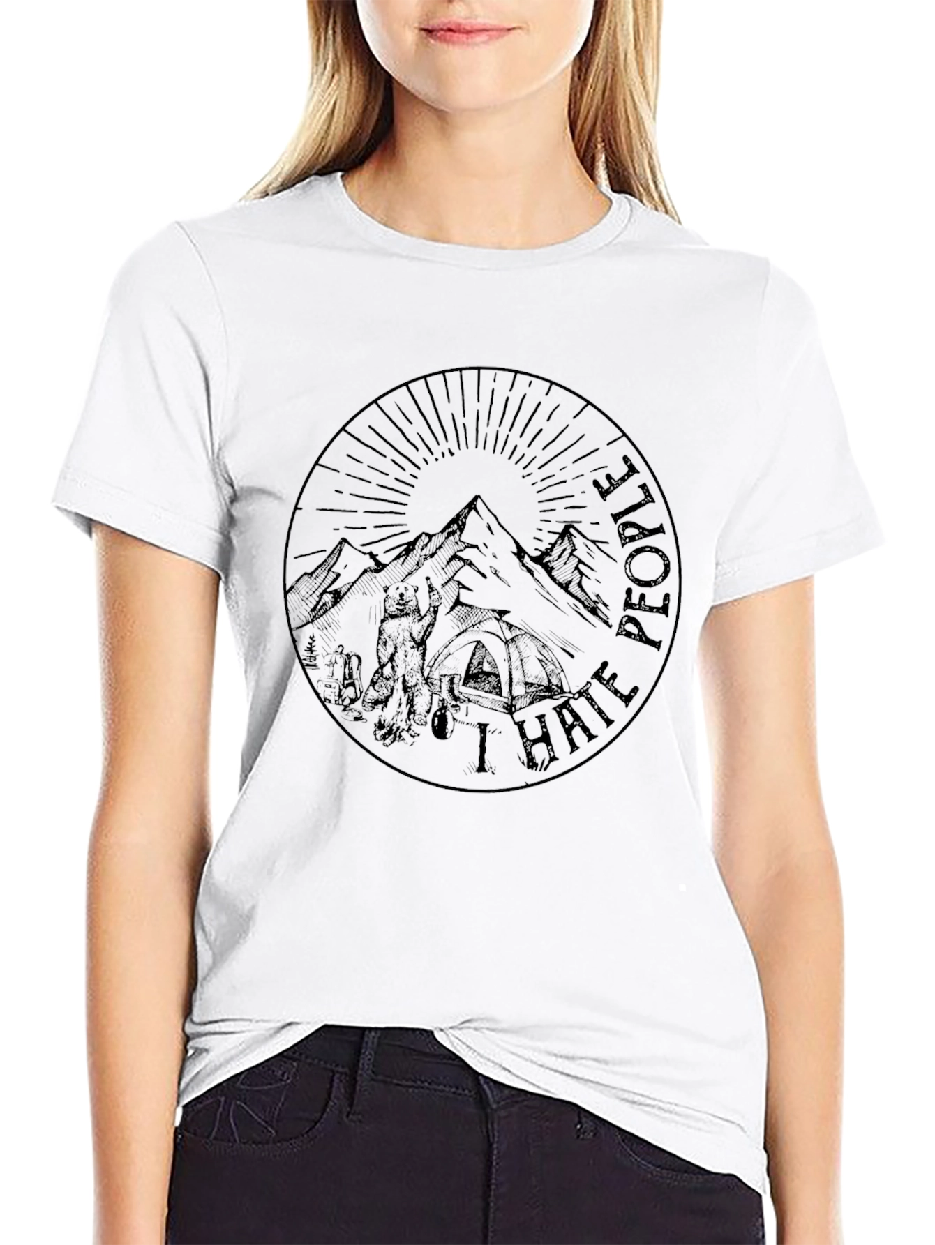 I Hate People Camping Graphic T-Shirt