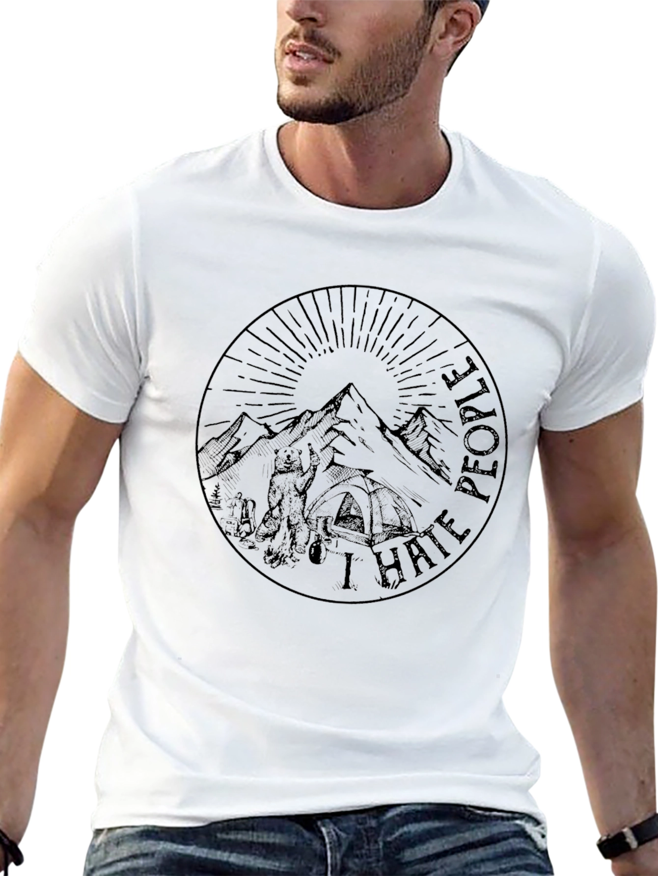 I Hate People Camping Graphic T-Shirt