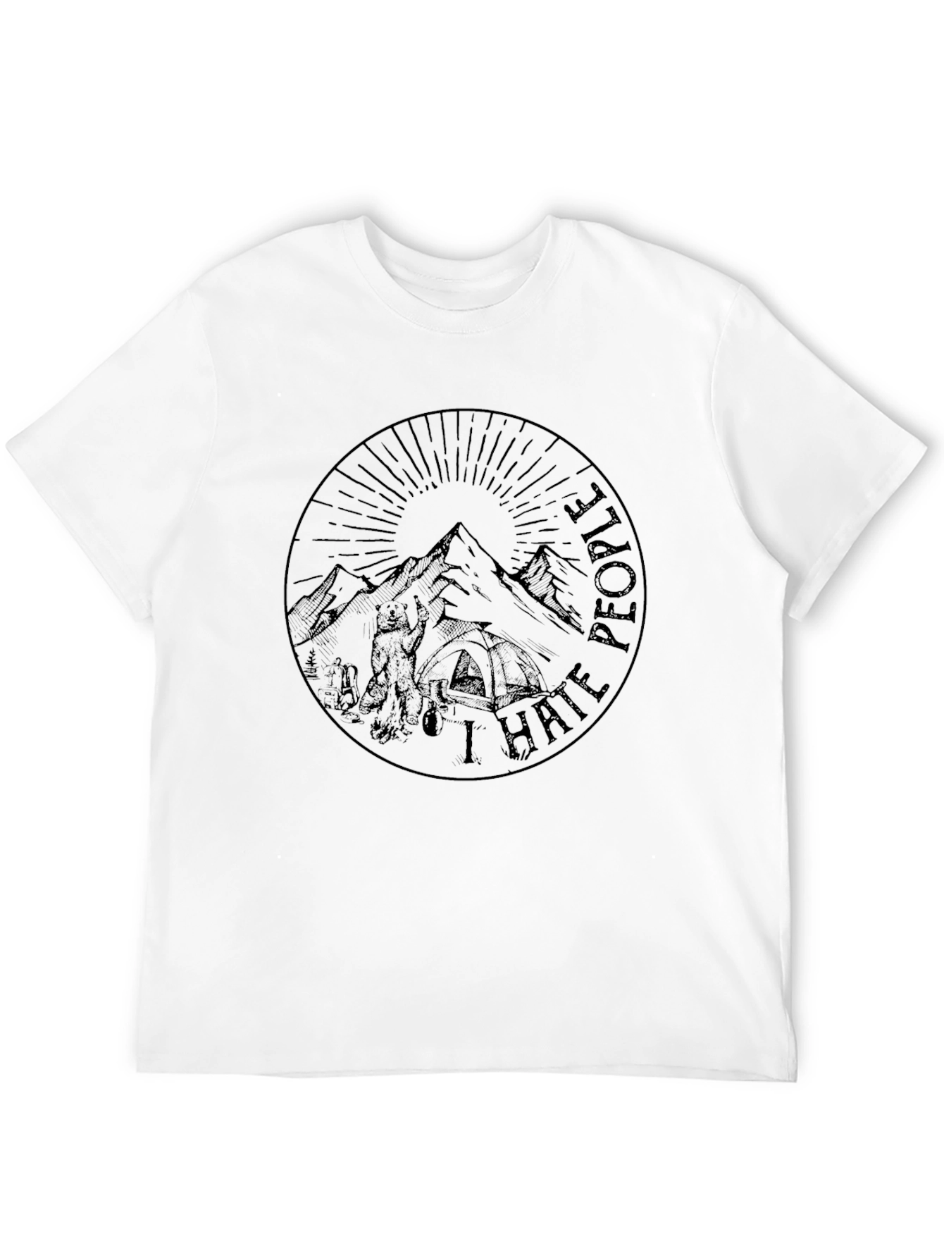 I Hate People Camping Graphic T-Shirt