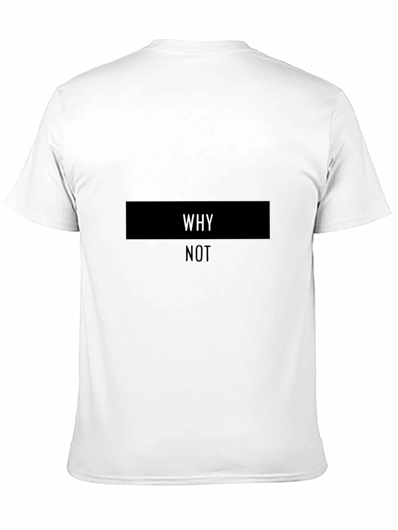 Why Not Graphic Tee - Stylish Black Cotton T-Shirt