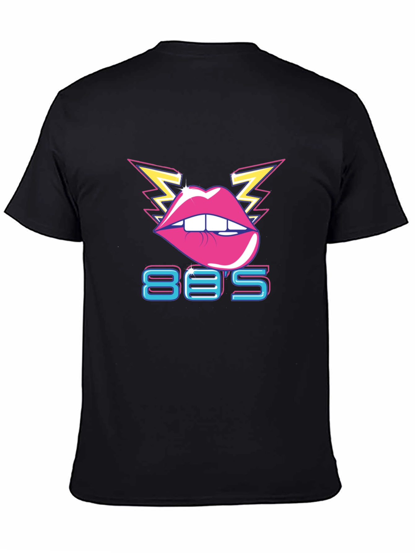 Retro 80s Lips Graphic T-Shirt