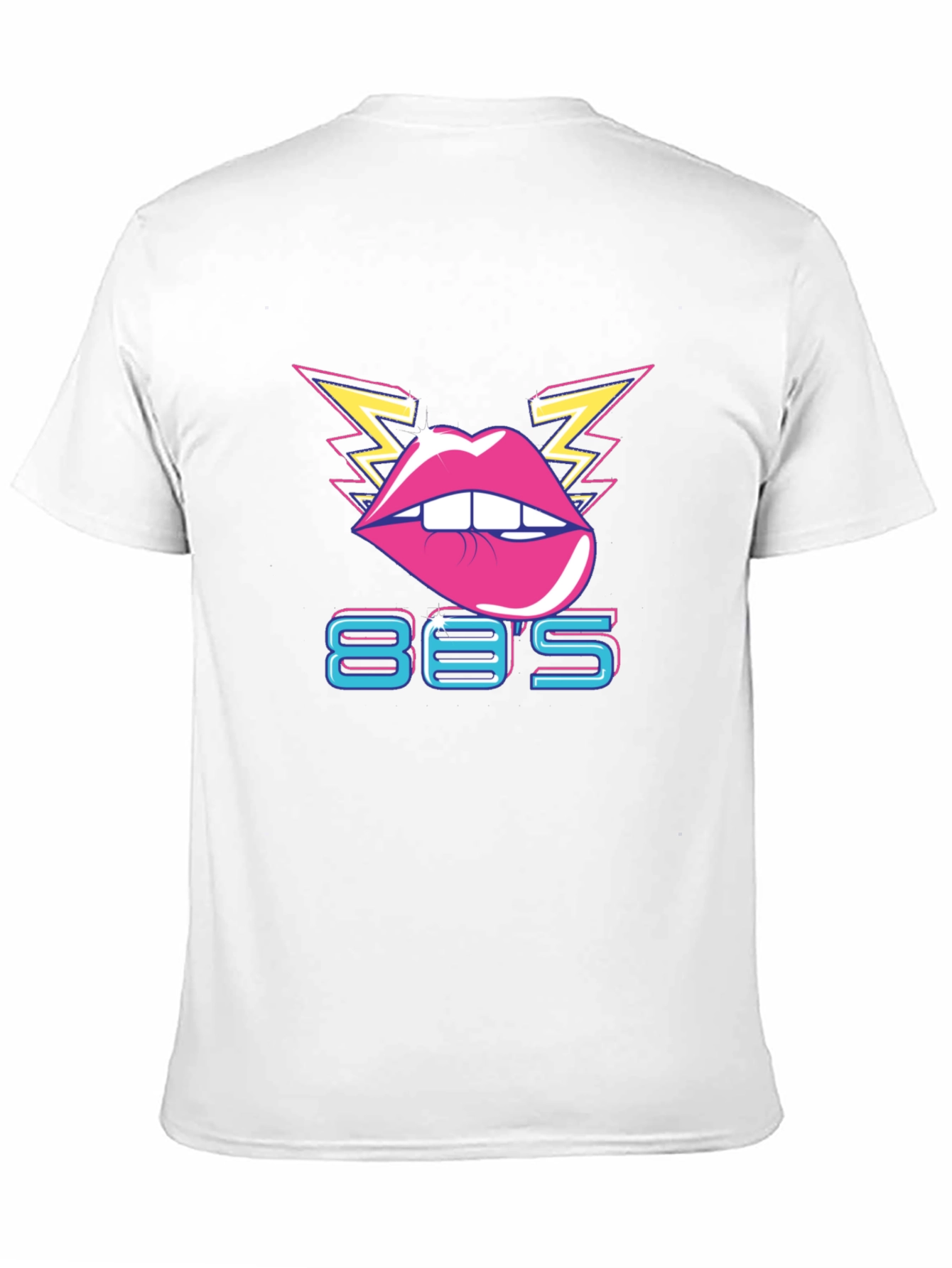 Retro 80s Lips Graphic T-Shirt