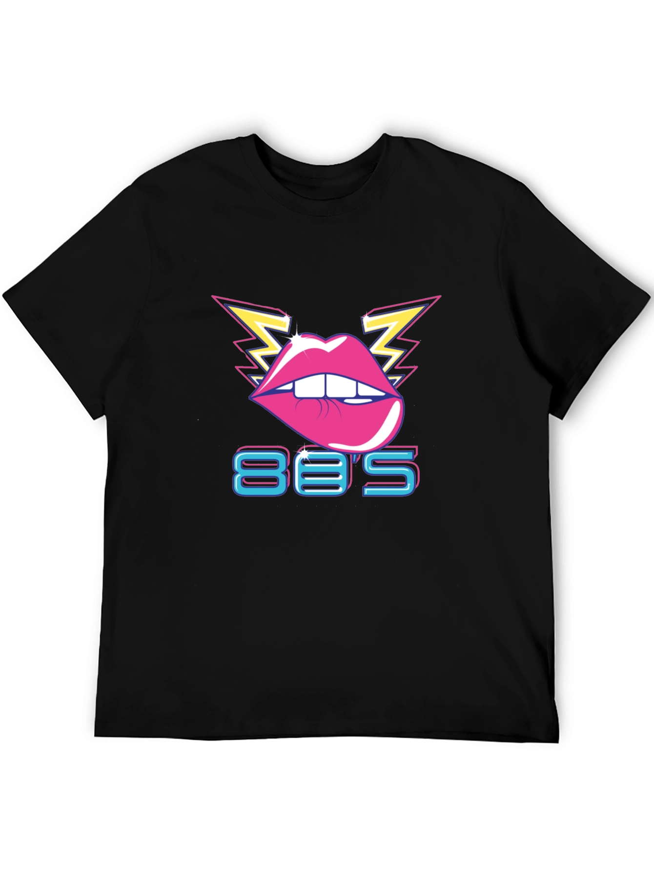 Retro 80s Lips Graphic T-Shirt