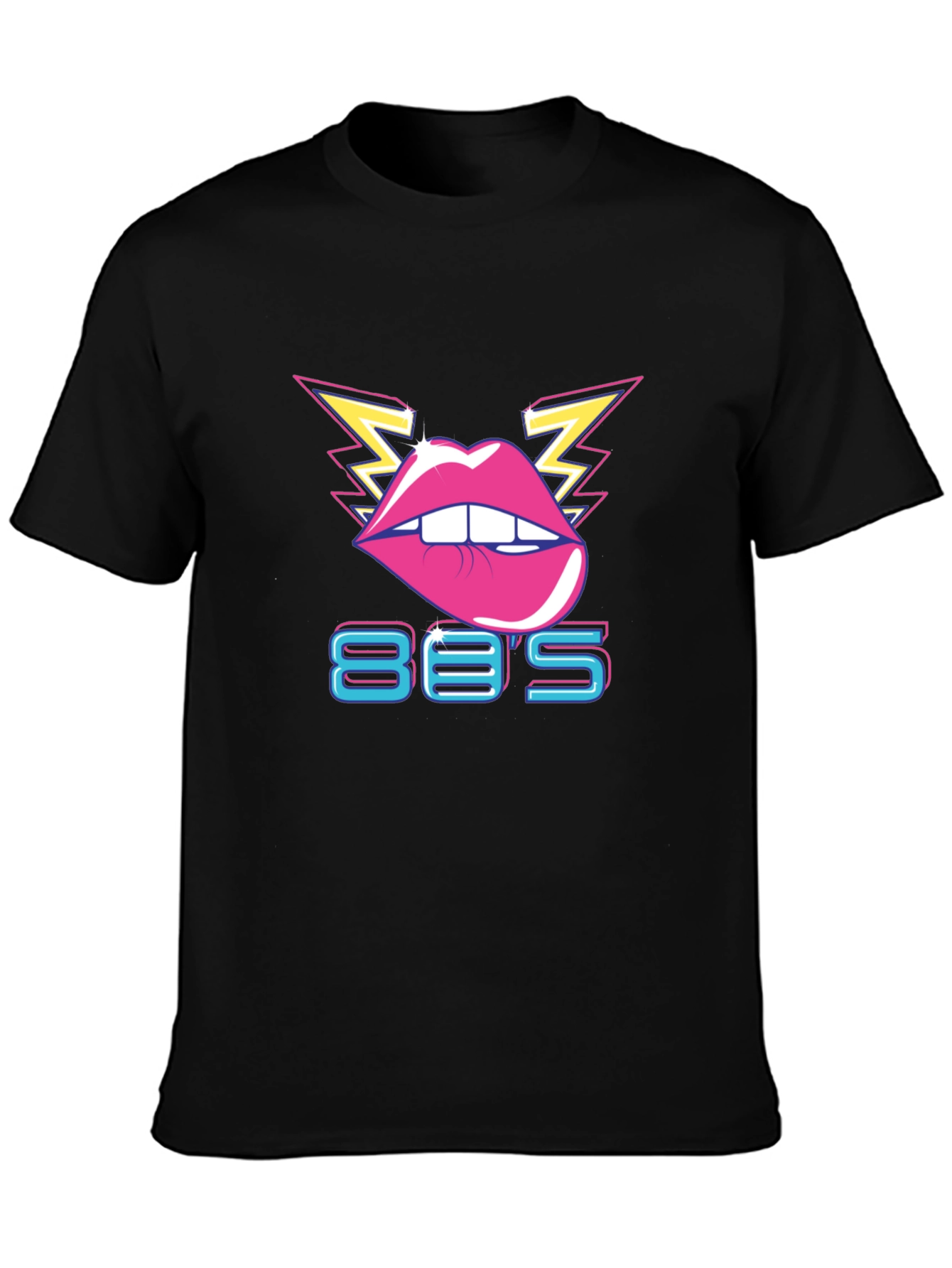Retro 80s Lips Graphic T-Shirt