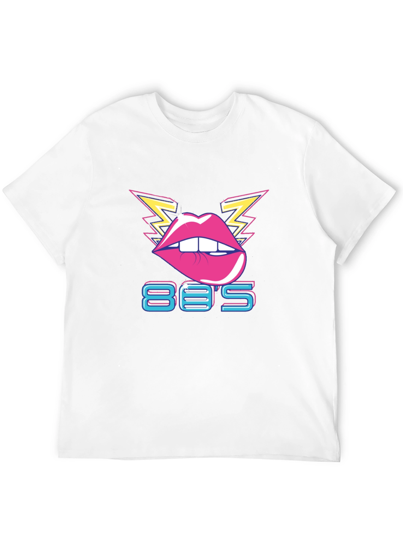 Retro 80s Lips Graphic T-Shirt
