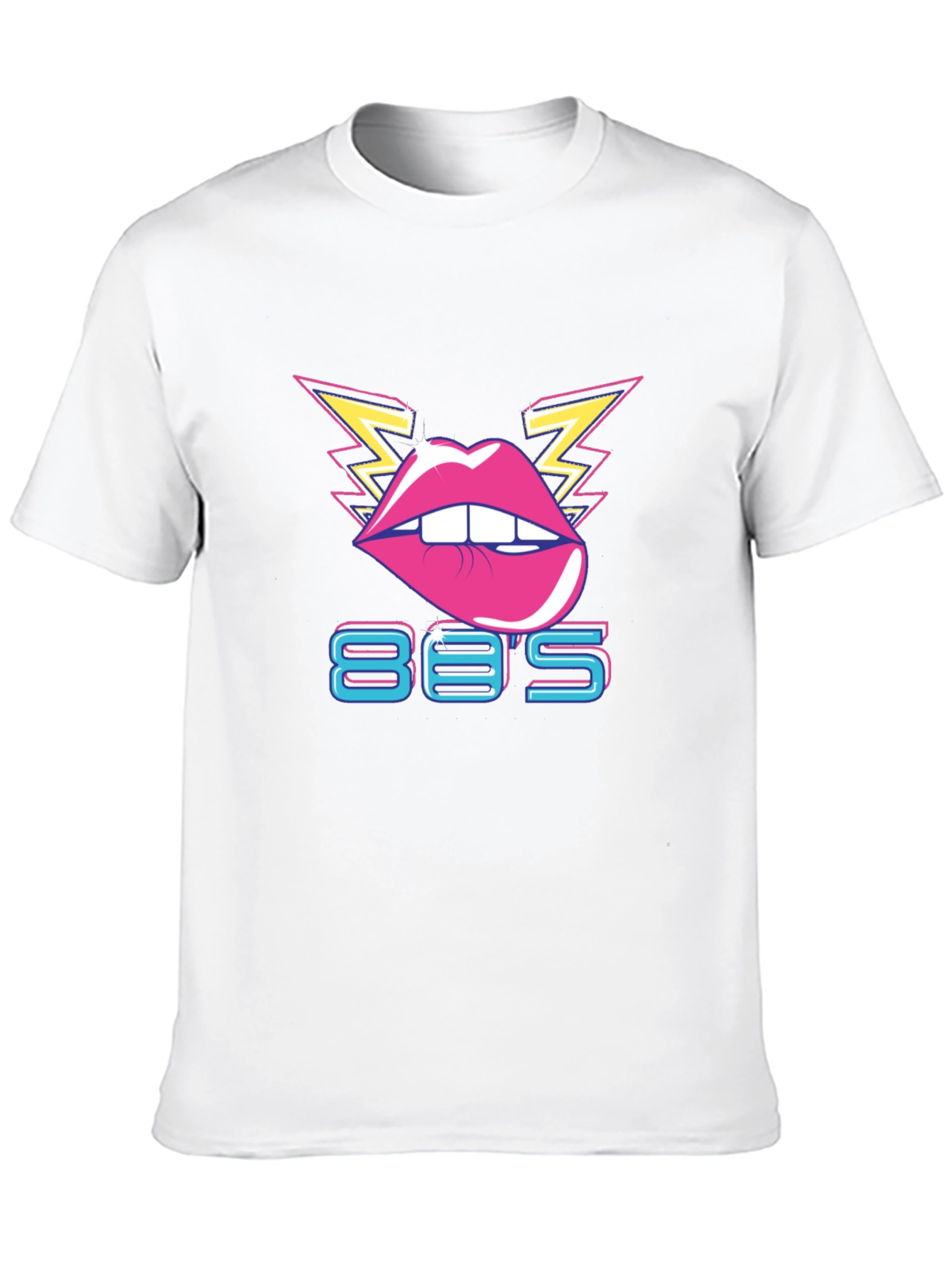 Retro 80s Lips Graphic T-Shirt