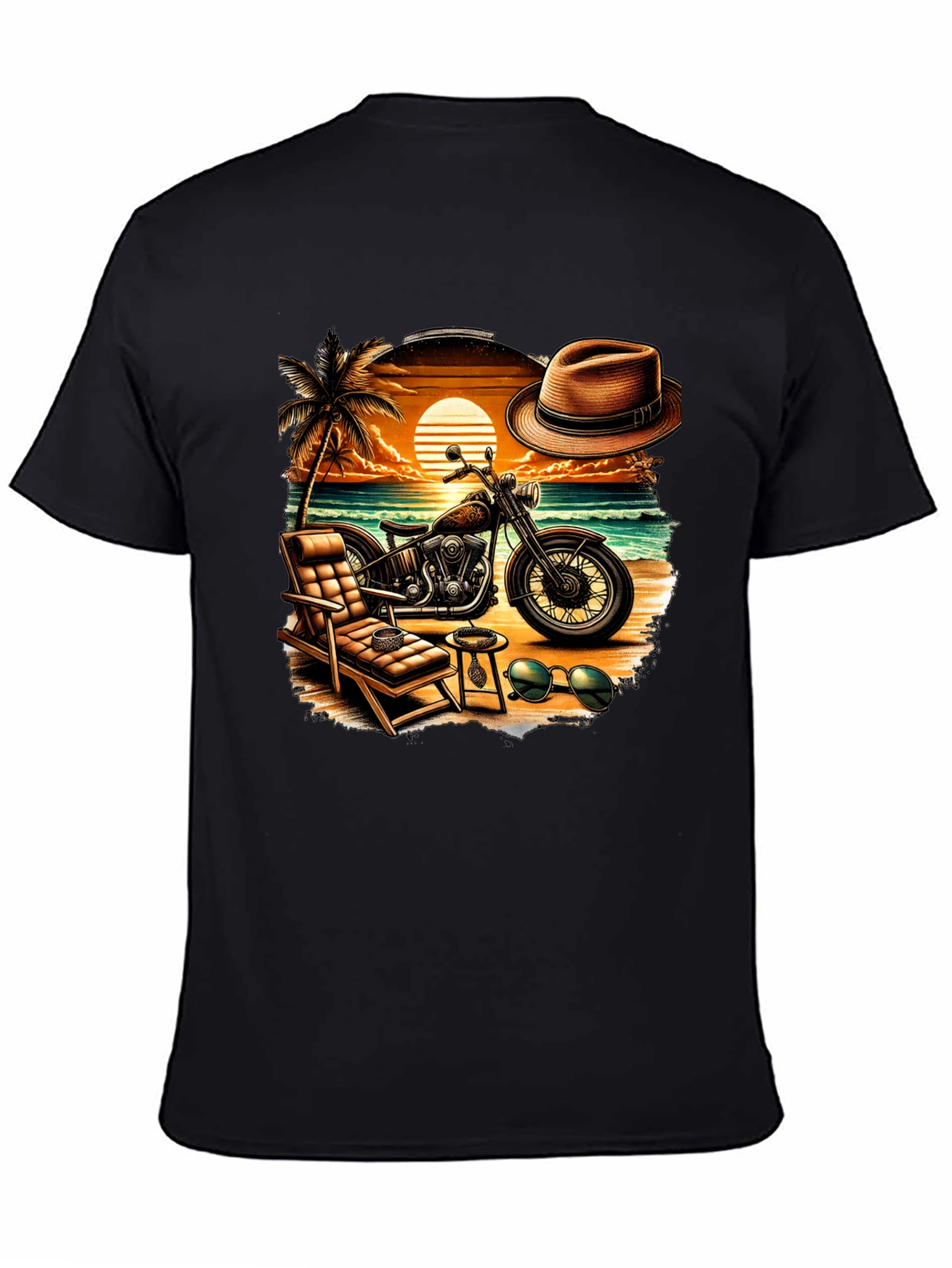 Beach Motorcycle T-Shirt