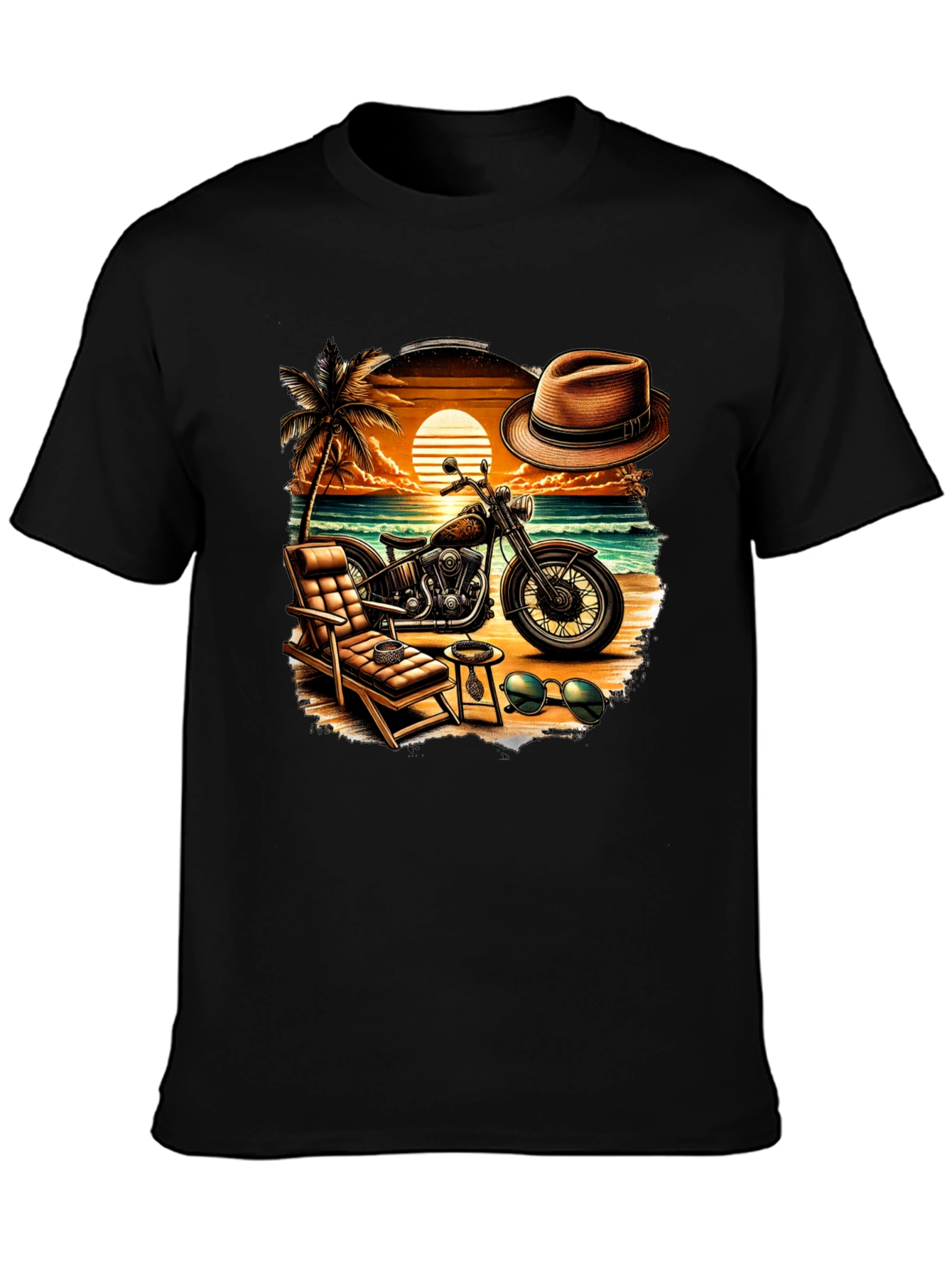 Beach Motorcycle T-Shirt