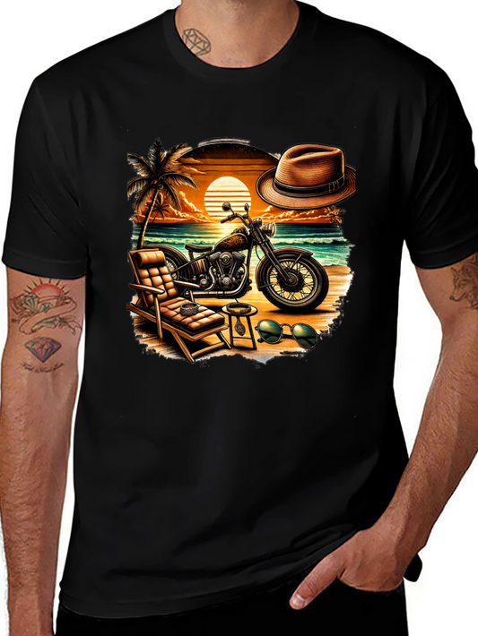 Beach Motorcycle T-Shirt