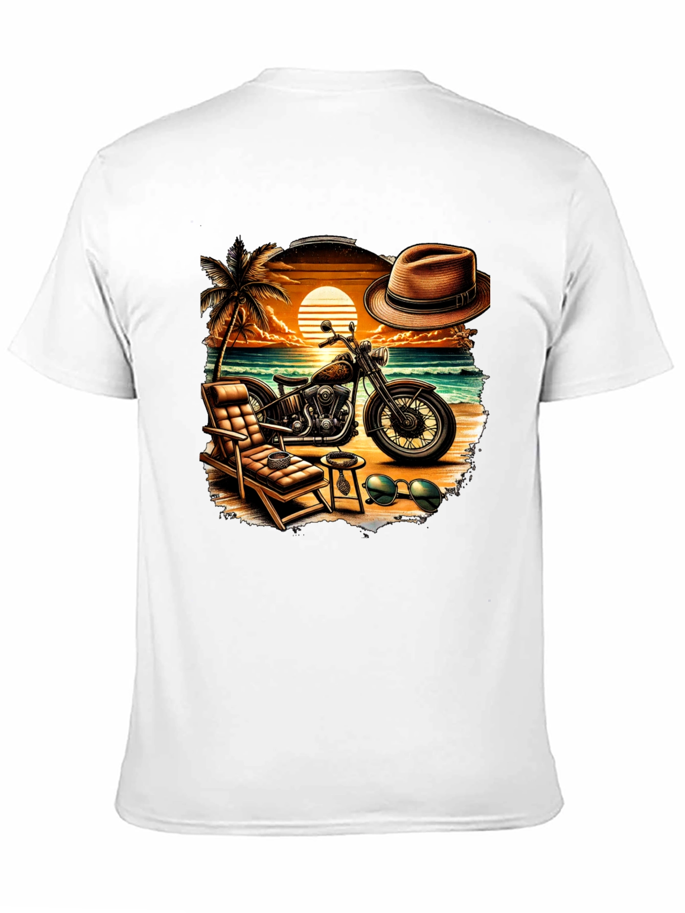 Beach Motorcycle T-Shirt