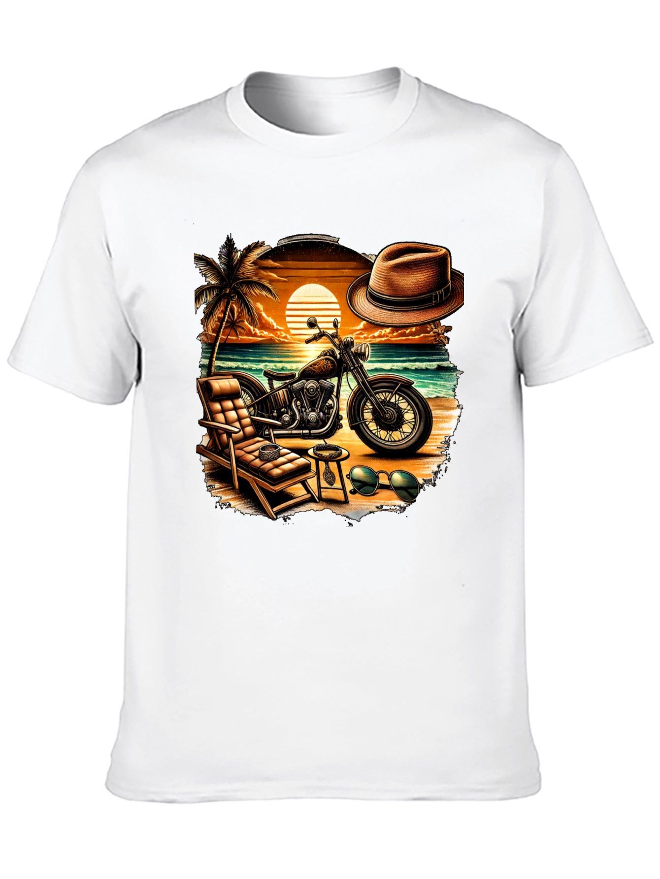 Beach Motorcycle T-Shirt