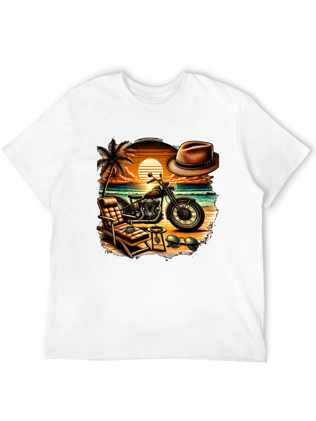 Beach Motorcycle T-Shirt