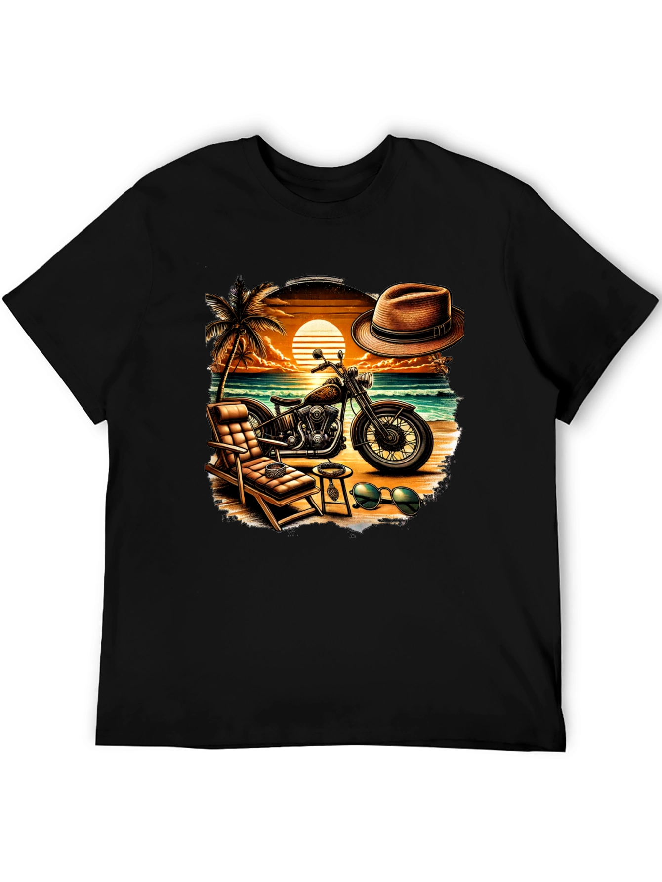 Beach Motorcycle T-Shirt