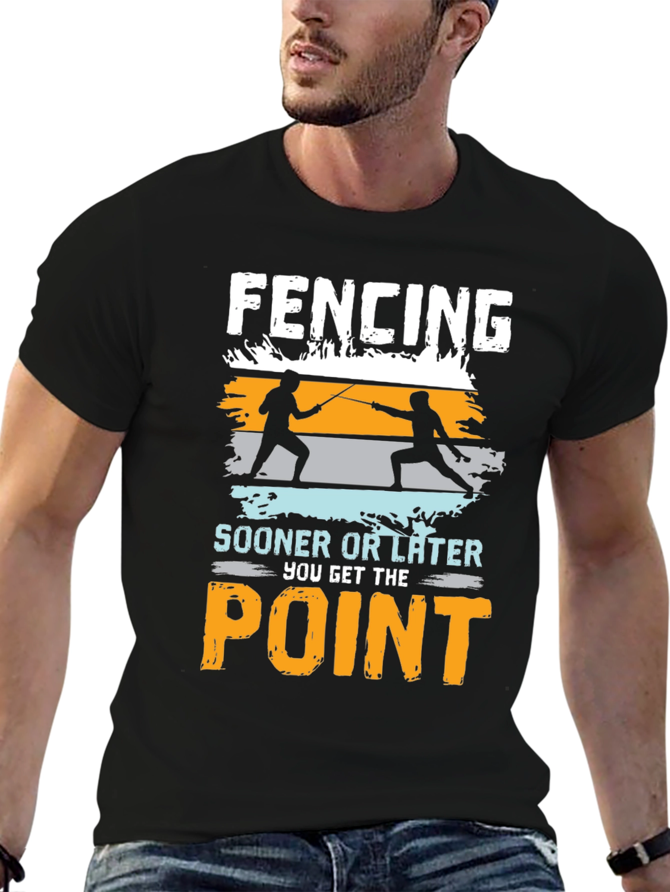Fencing Point T-Shirt - Funny Fencer Tee