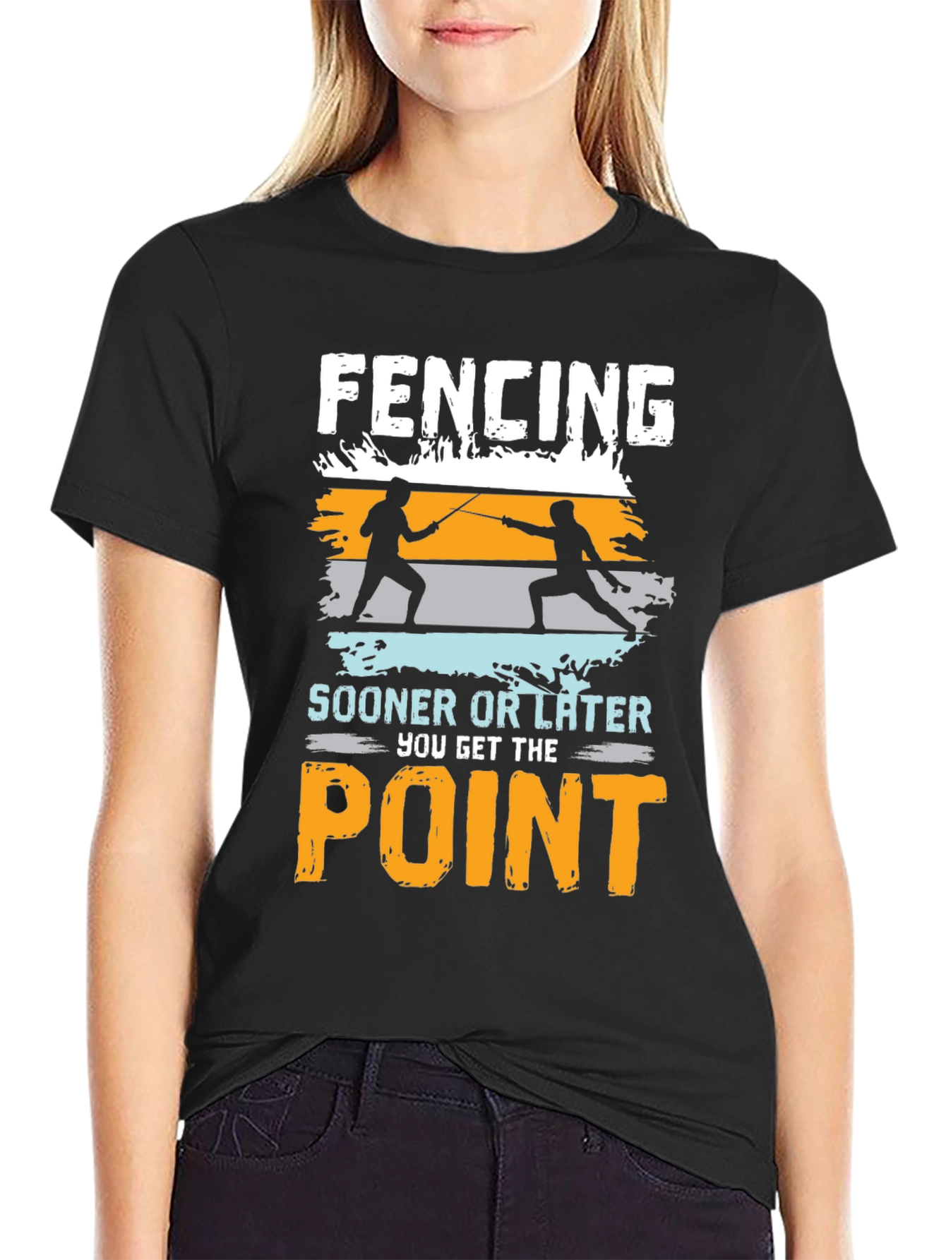 Fencing Point T-Shirt - Funny Fencer Tee