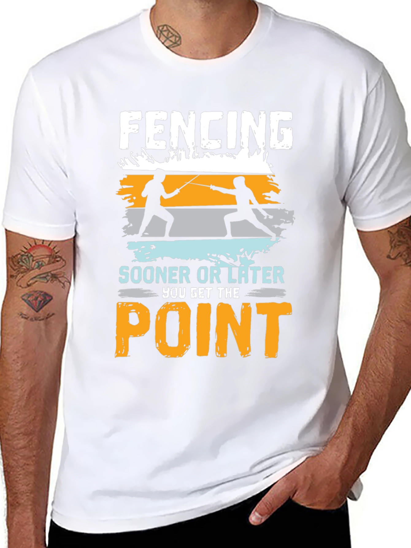 Fencing Point T-Shirt - Funny Fencer Tee