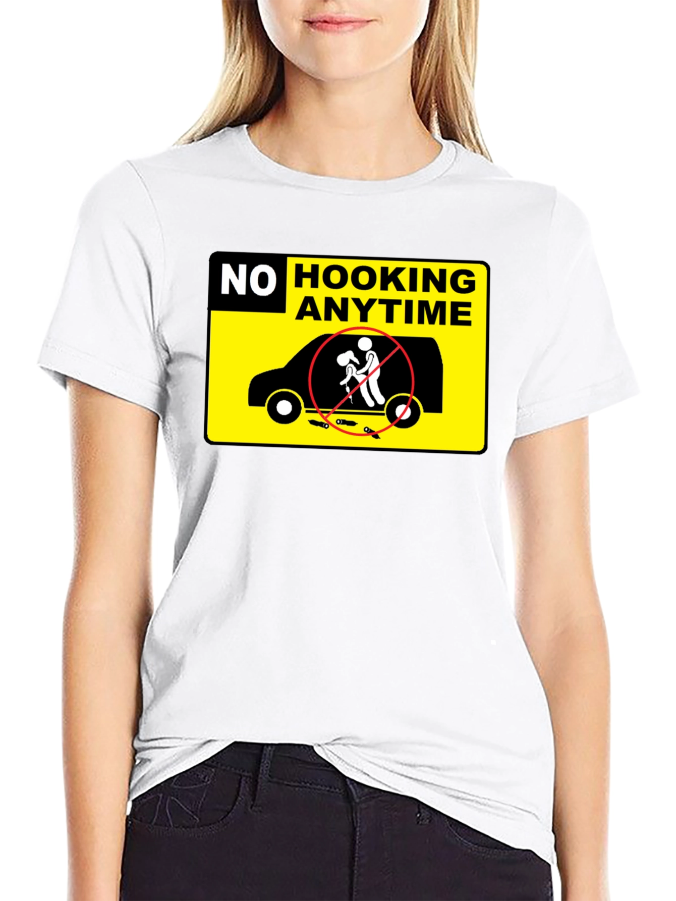 No Hooking Anytime T-Shirt Funny Humor Tee