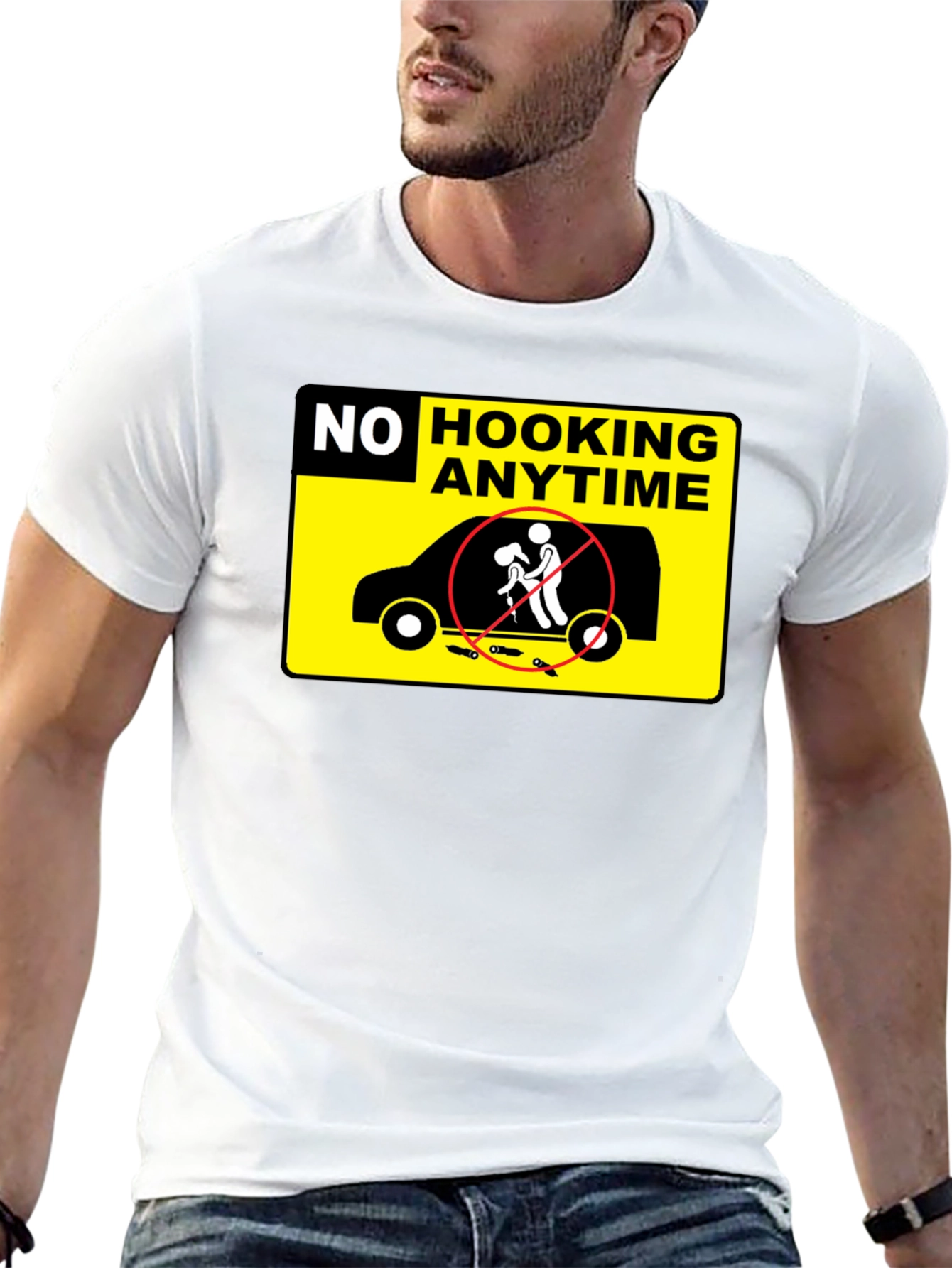 No Hooking Anytime T-Shirt Funny Humor Tee