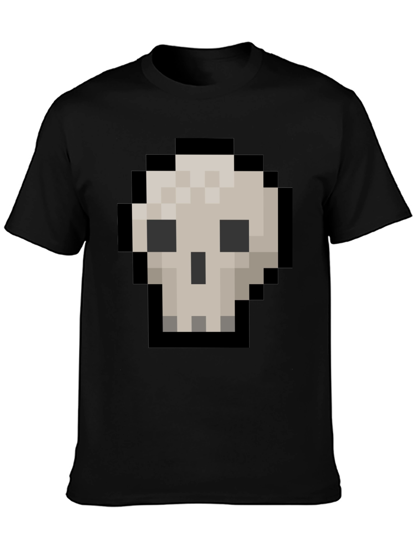 Pixel Skull Graphic Tee - Gamer Style Shirt