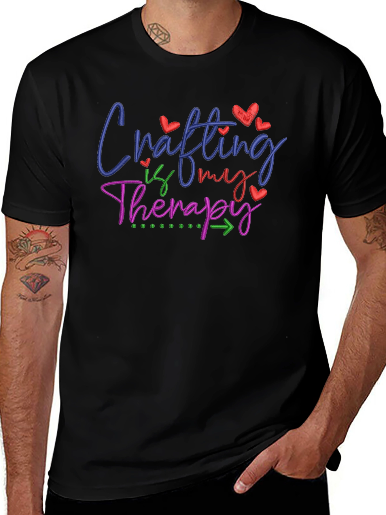 Crafting Is My Therapy T-Shirt